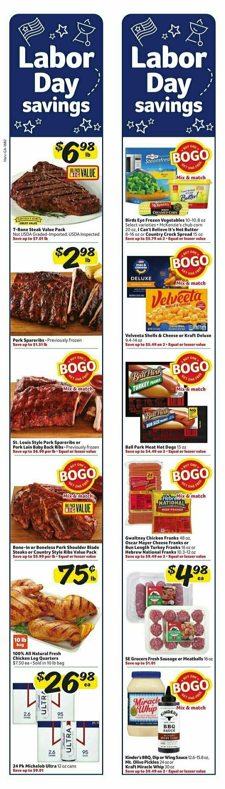 Harveys Supermarkets Weekly Ad from August 27