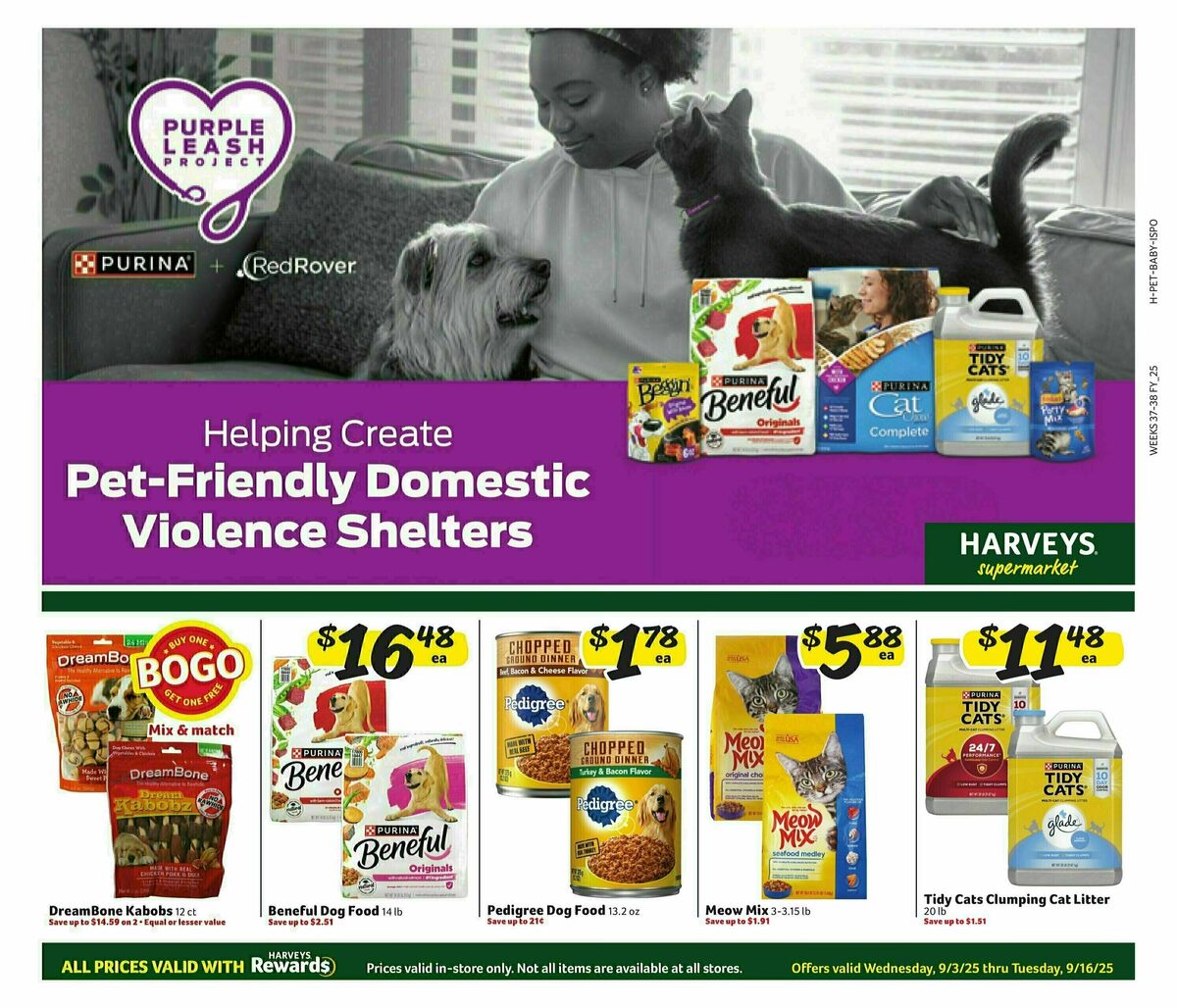 Harveys Supermarkets Weekly Ad from September 3