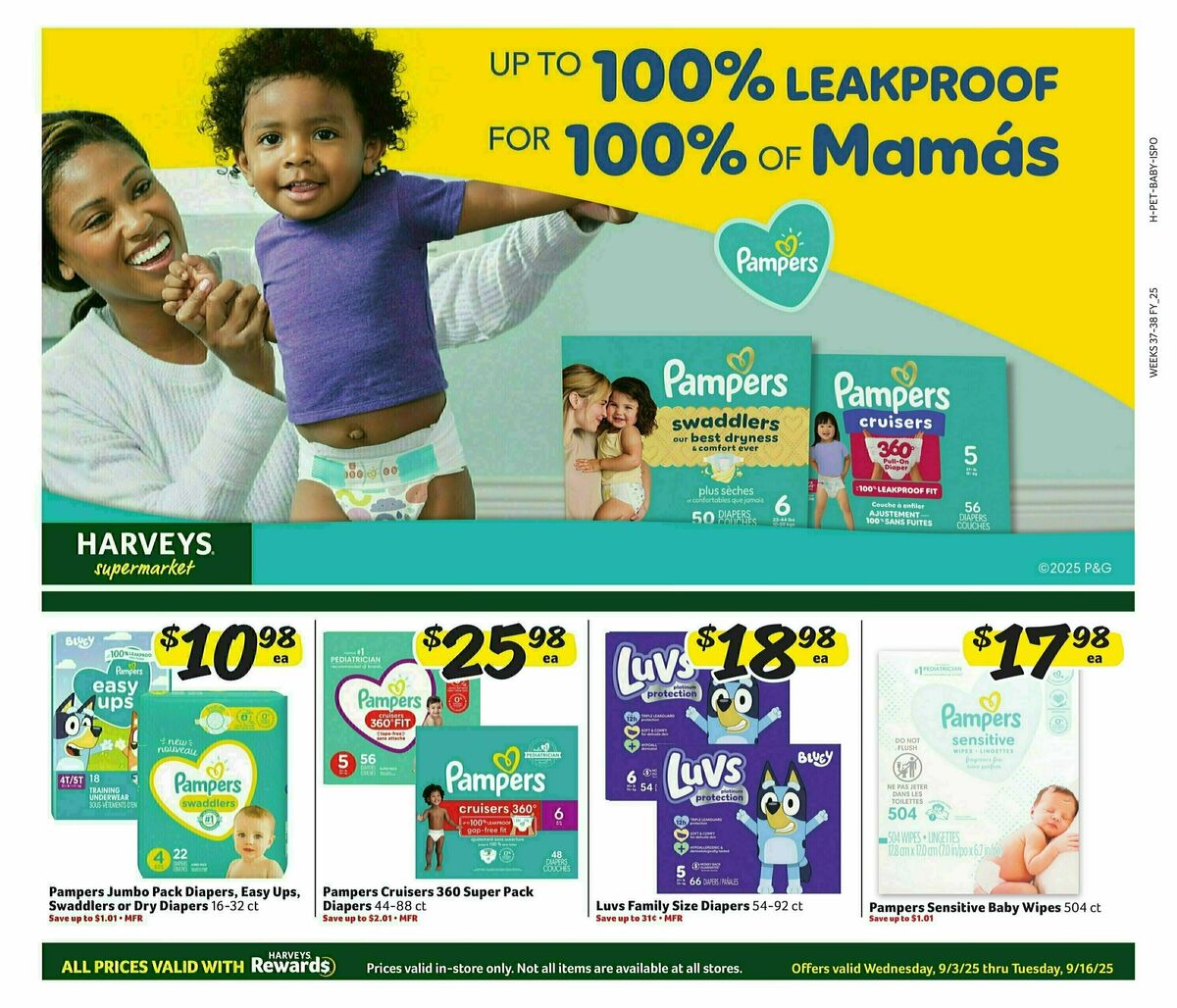 Harveys Supermarkets Weekly Ad from September 3