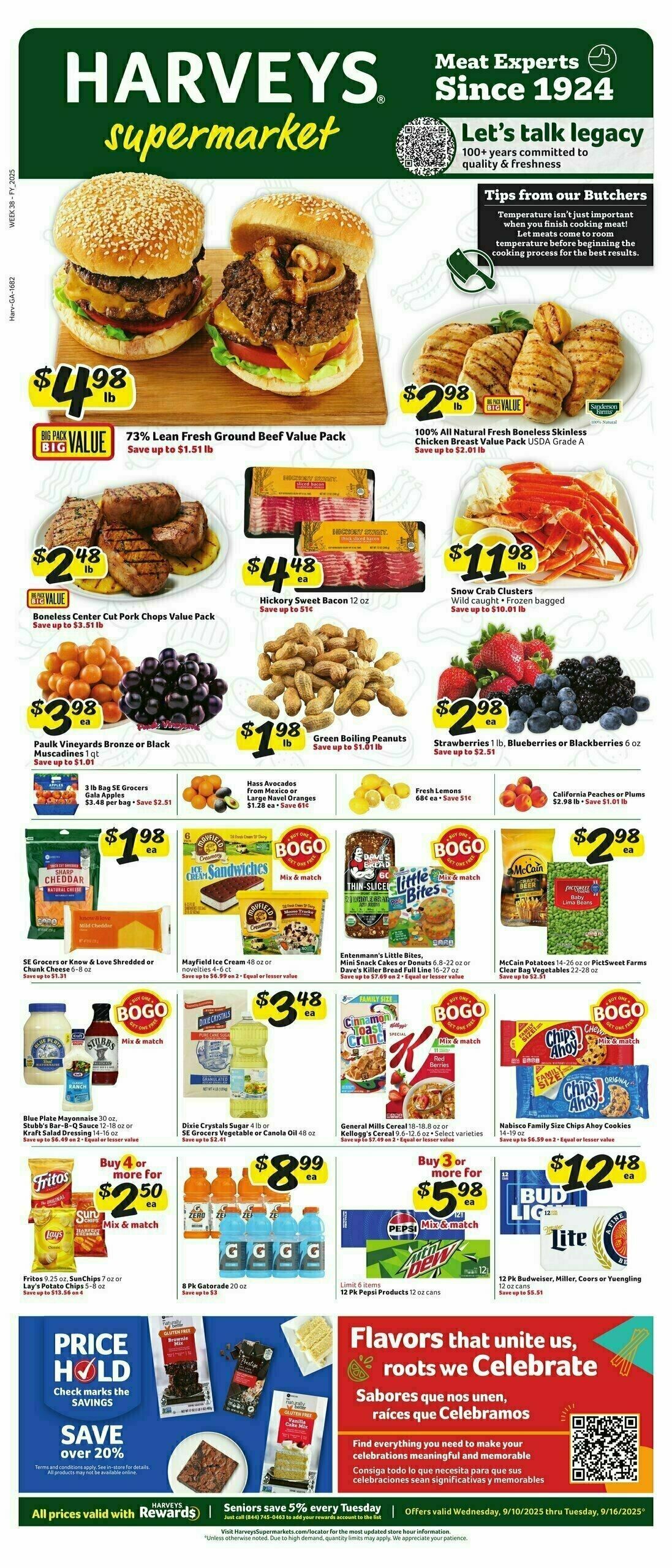 Harveys Supermarkets Weekly Ad from September 10