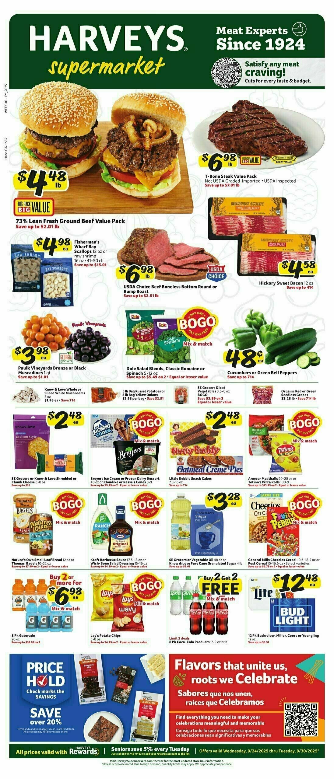 Harveys Supermarkets Weekly Ad from September 24