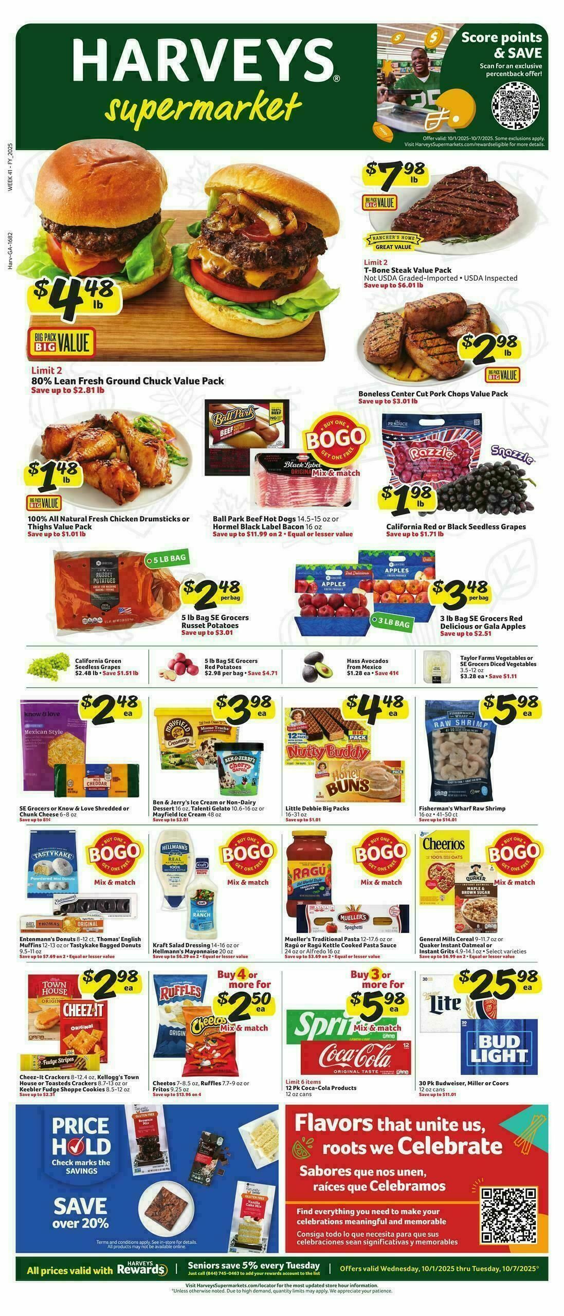 Harveys Supermarkets Weekly Ad from October 1