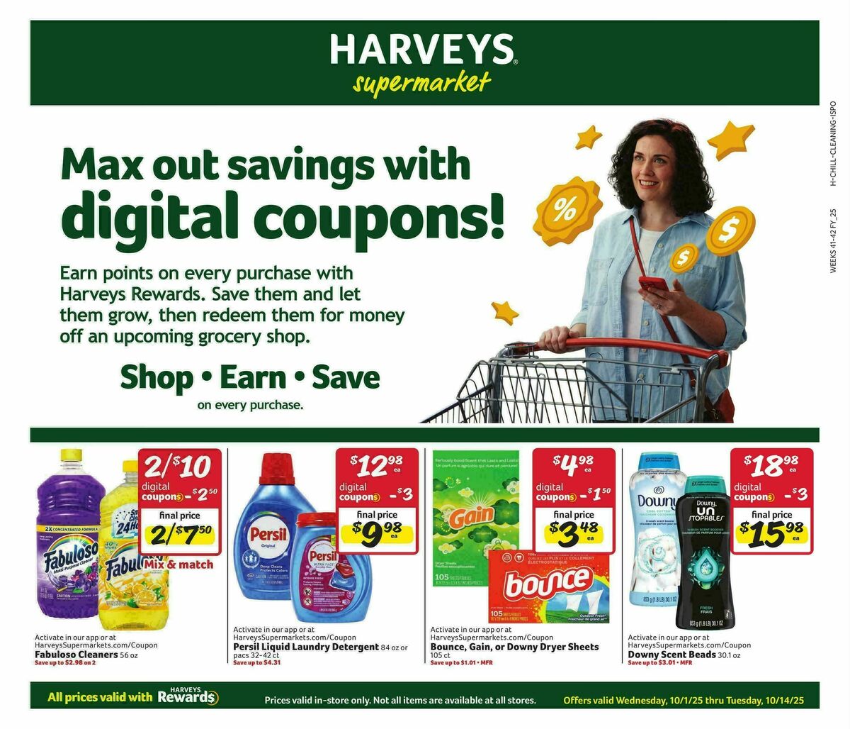 Harveys Supermarkets Weekly Ad from October 1