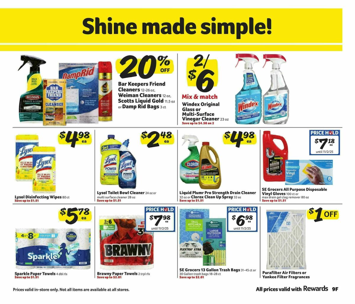 Harveys Supermarkets Weekly Ad from October 1