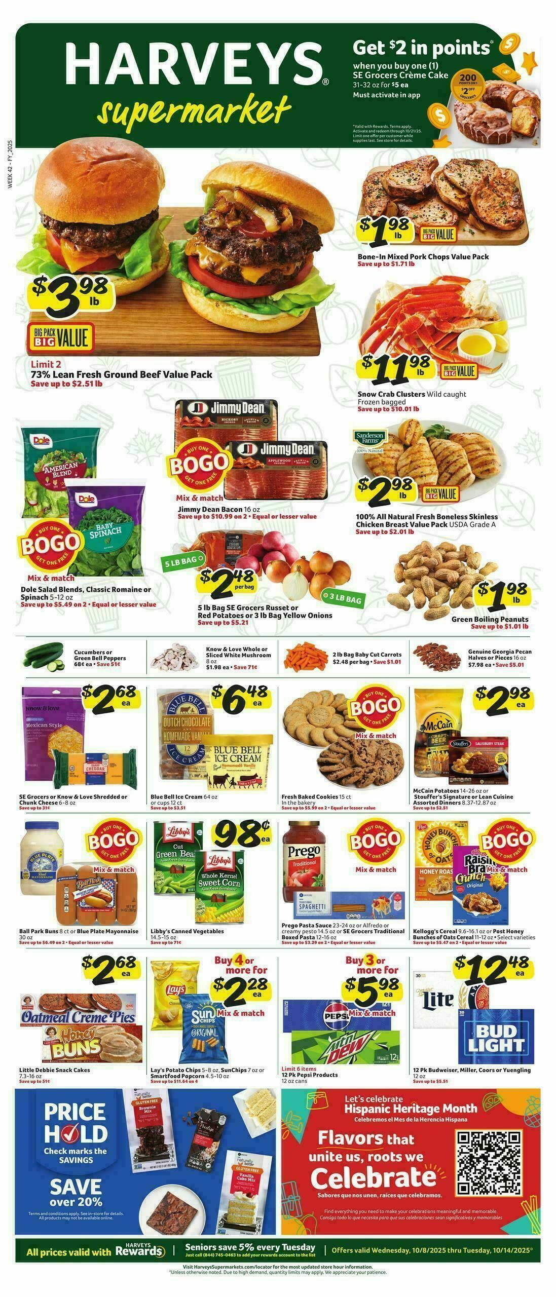Harveys Supermarkets Weekly Ad from October 8