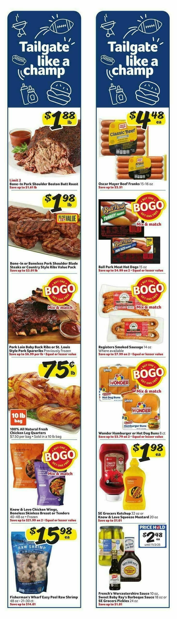 Harveys Supermarkets Weekly Ad from October 15
