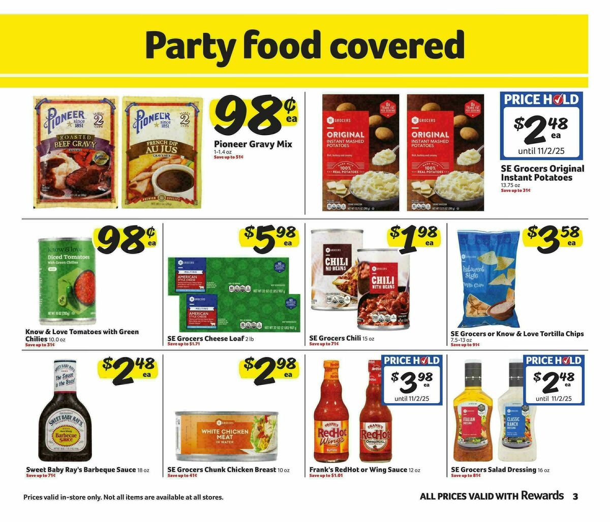 Harveys Supermarkets Weekly Ad from October 15