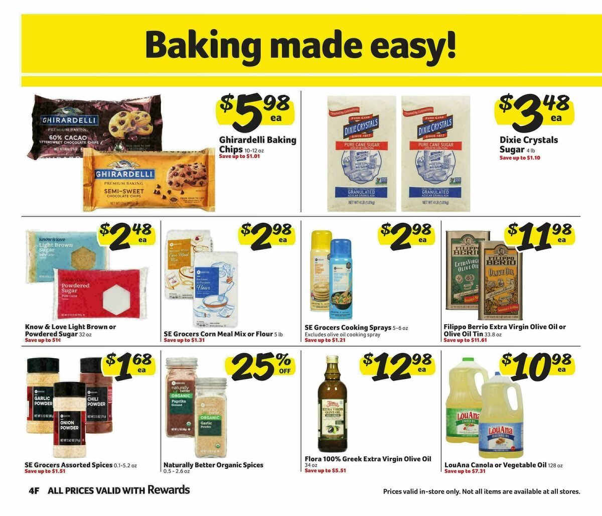 Harveys Supermarkets Weekly Ad from October 15