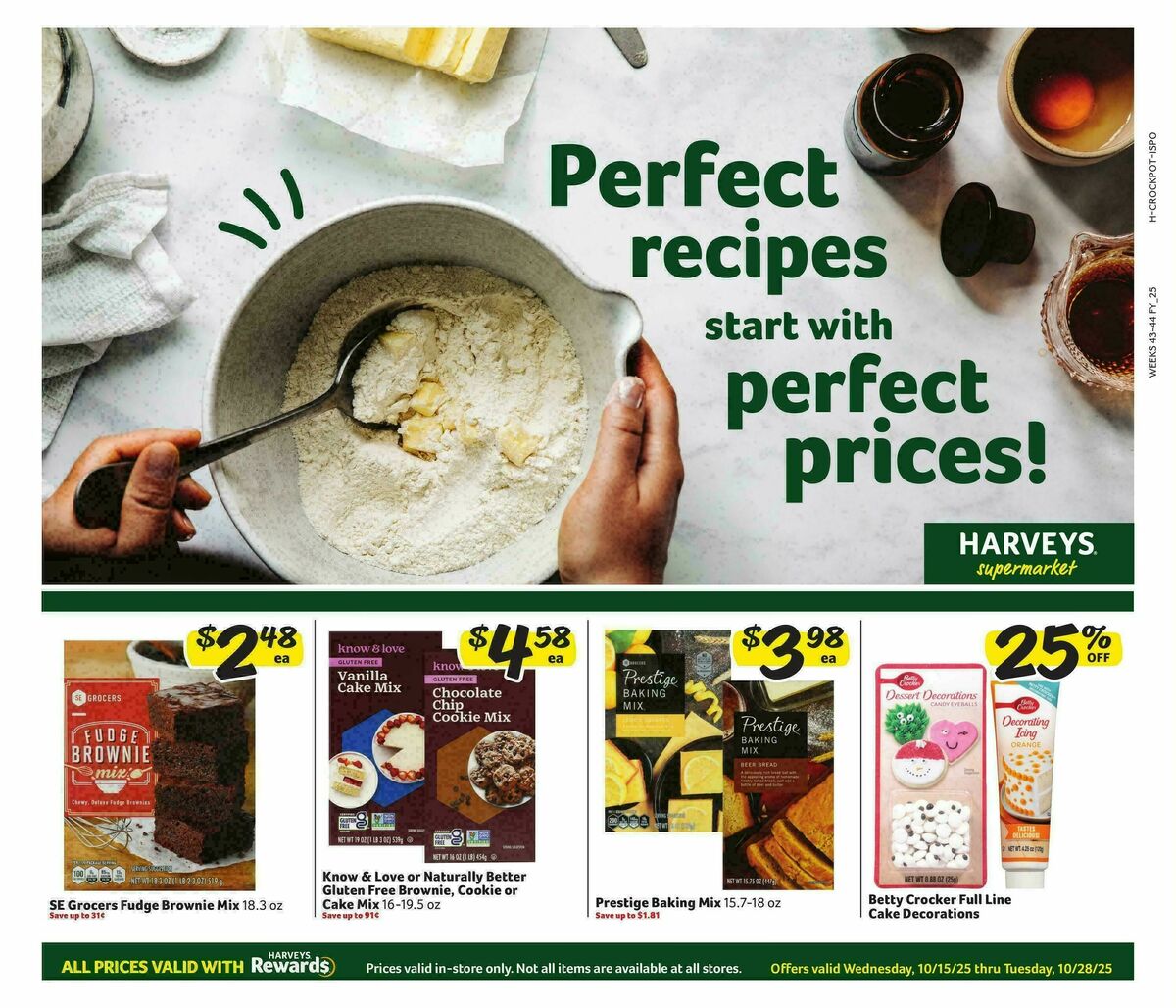Harveys Supermarkets Weekly Ad from October 15