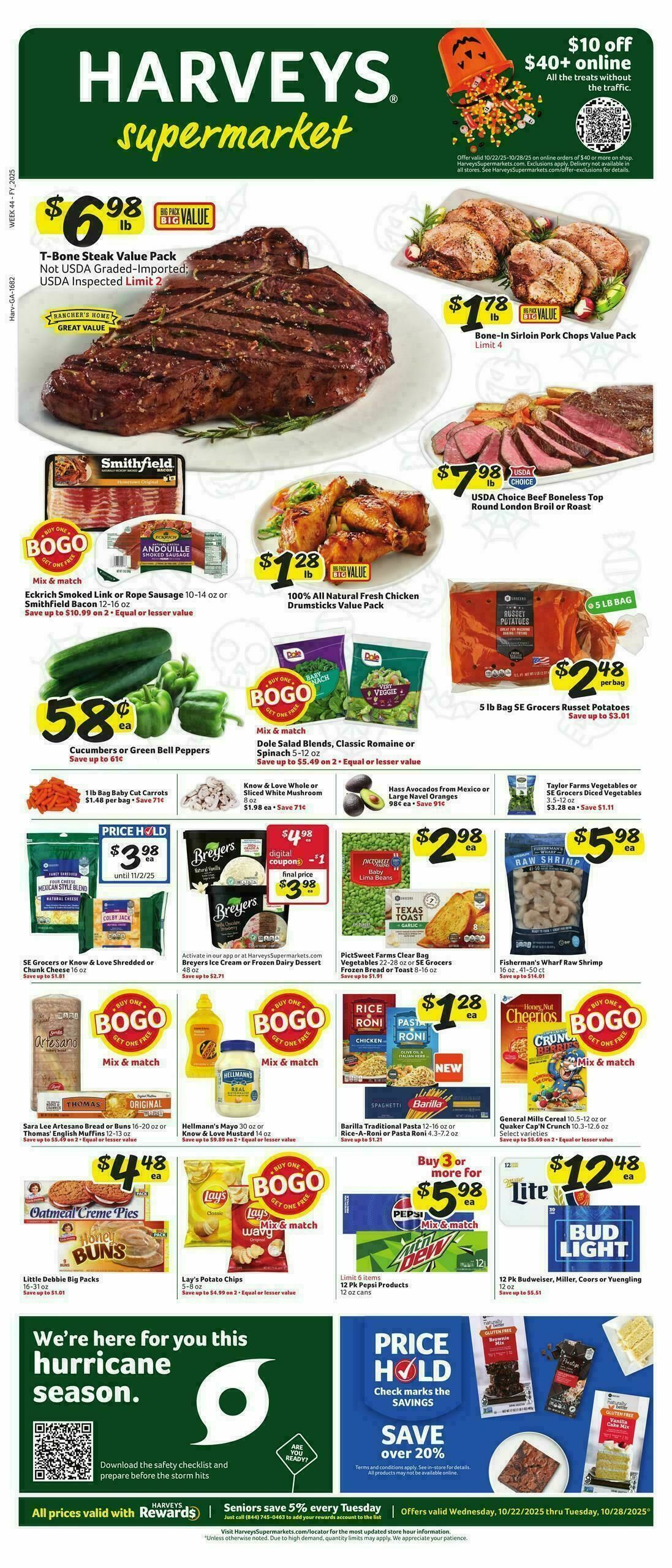 Harveys Supermarkets Weekly Ad from October 22
