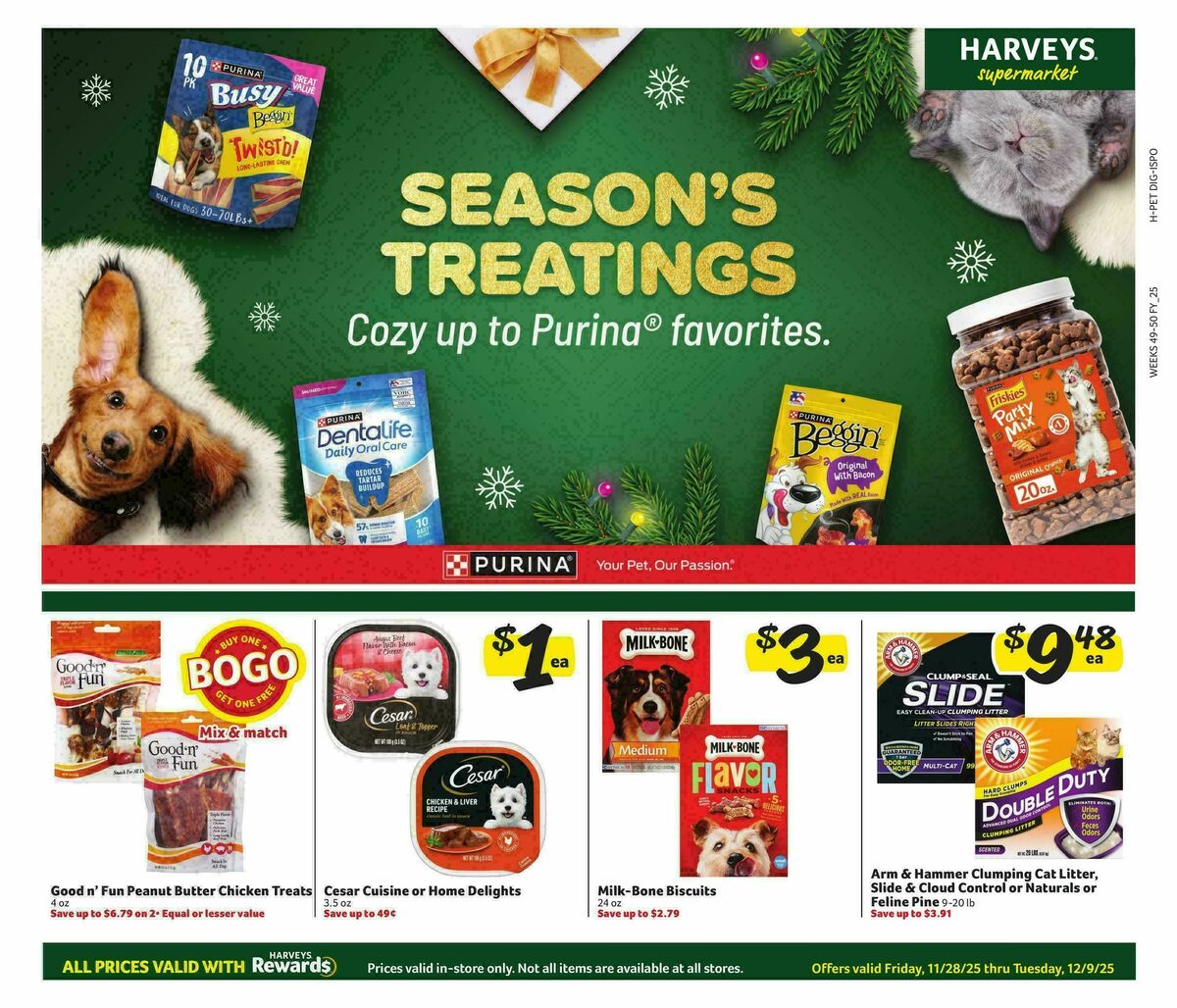 Harveys Supermarkets Weekly Ad from November 28