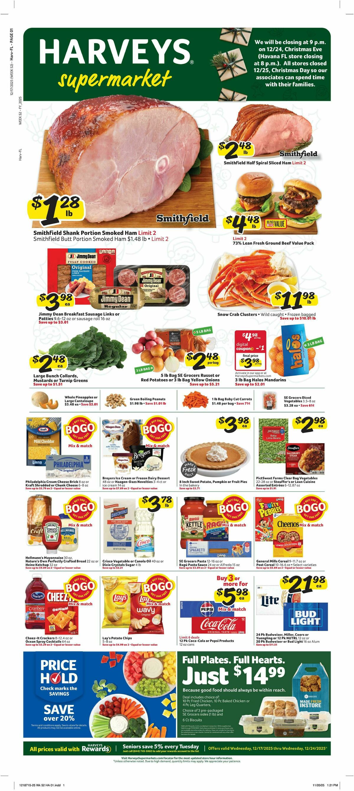 Harveys Supermarkets Weekly Ad from December 17