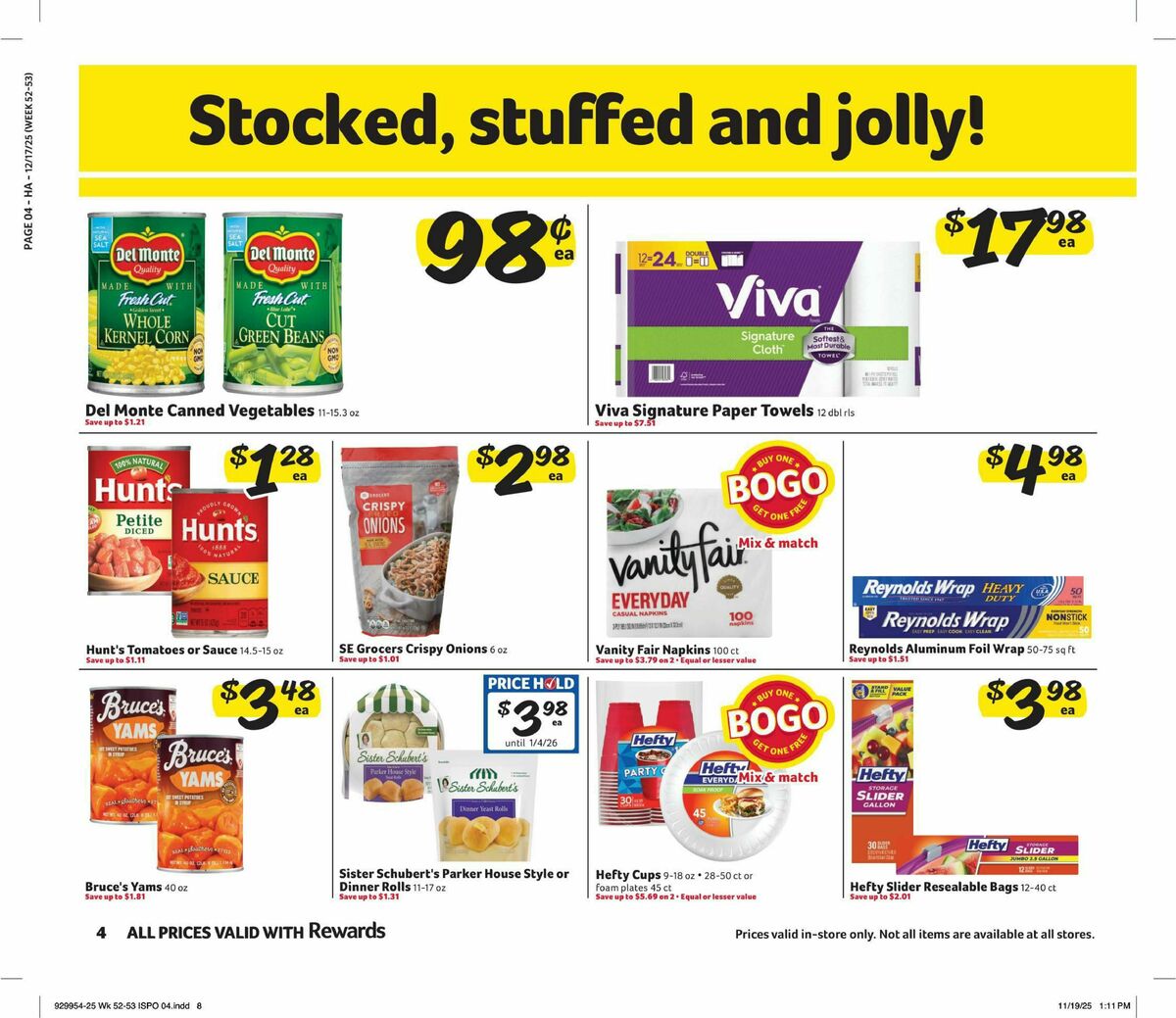 Harveys Supermarkets Weekly Ad from December 17