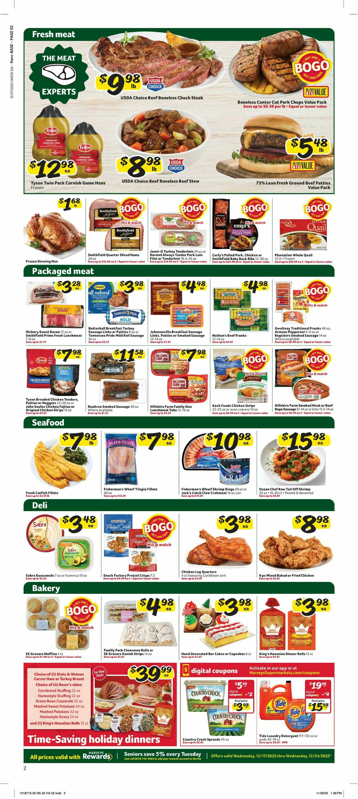 Harveys Supermarkets Weekly Ad from December 17