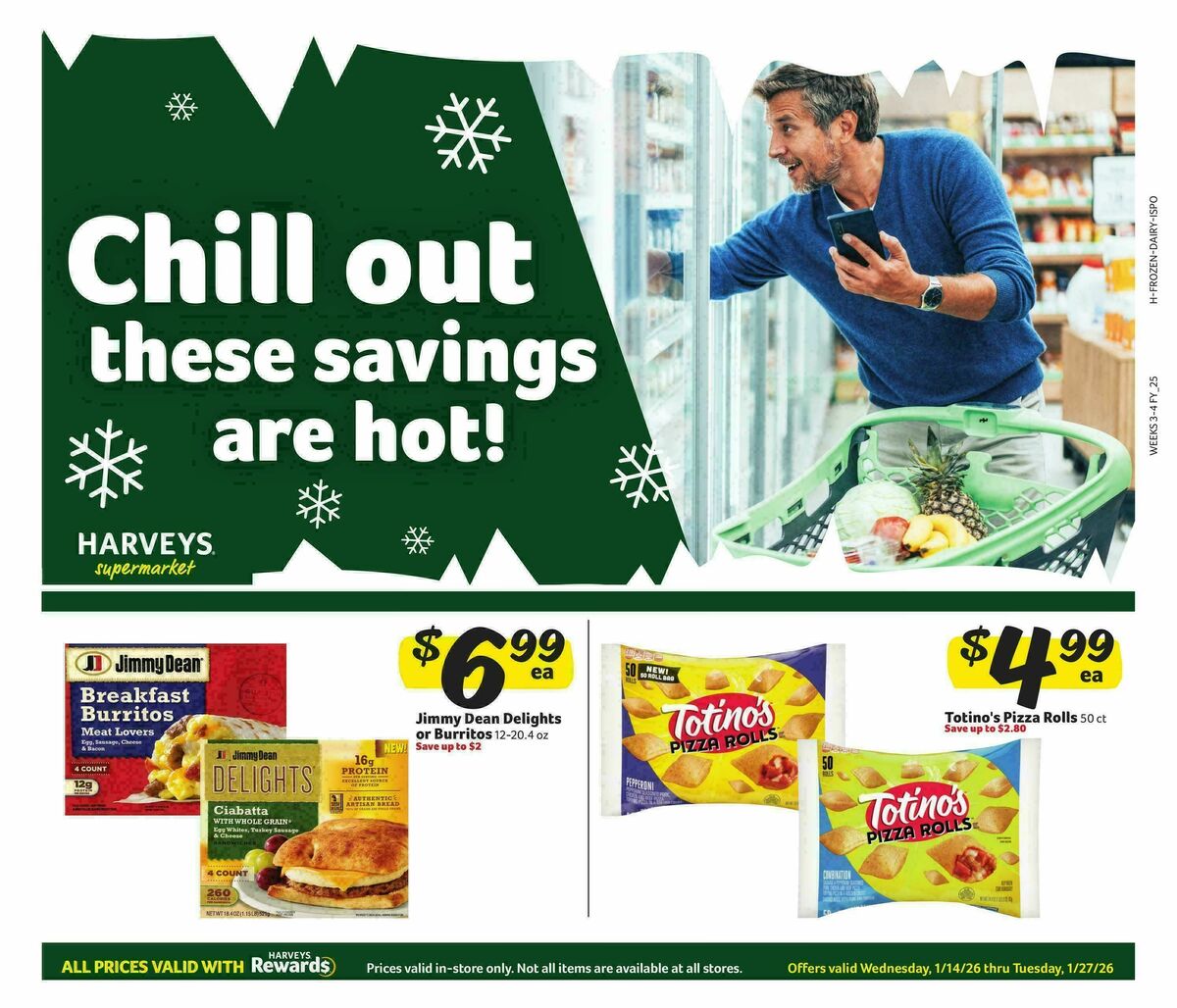 Harveys Supermarkets Weekly Ad from January 14