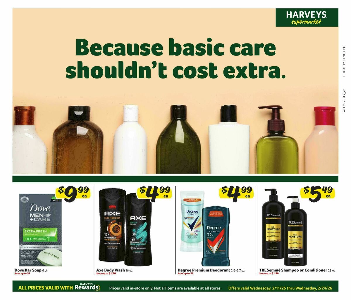 Harveys Supermarkets Weekly Ad from February 11