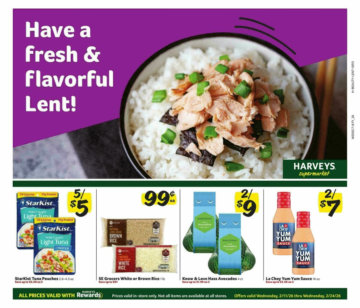 Harveys Supermarkets Weekly Ad from February 11
