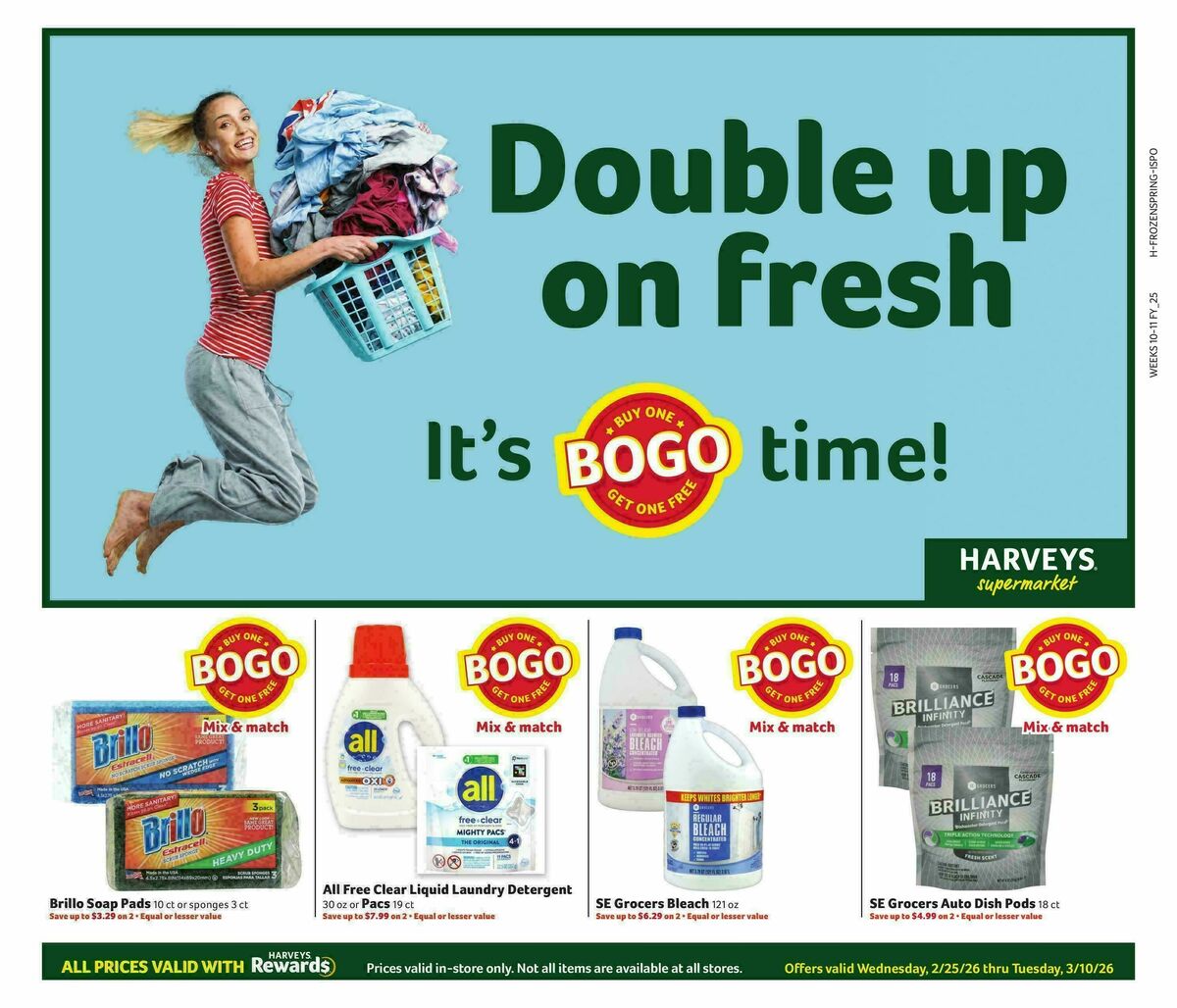 Harveys Supermarkets Weekly Ad from February 25