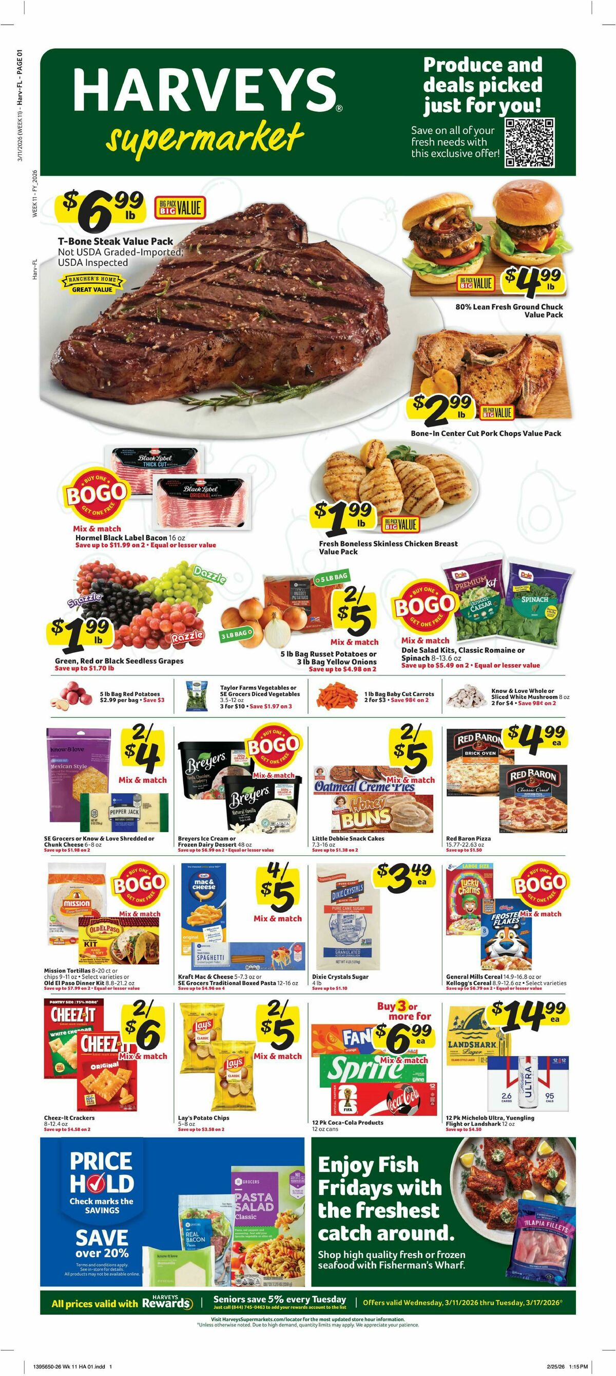 Harveys Supermarkets Weekly Ad from March 11
