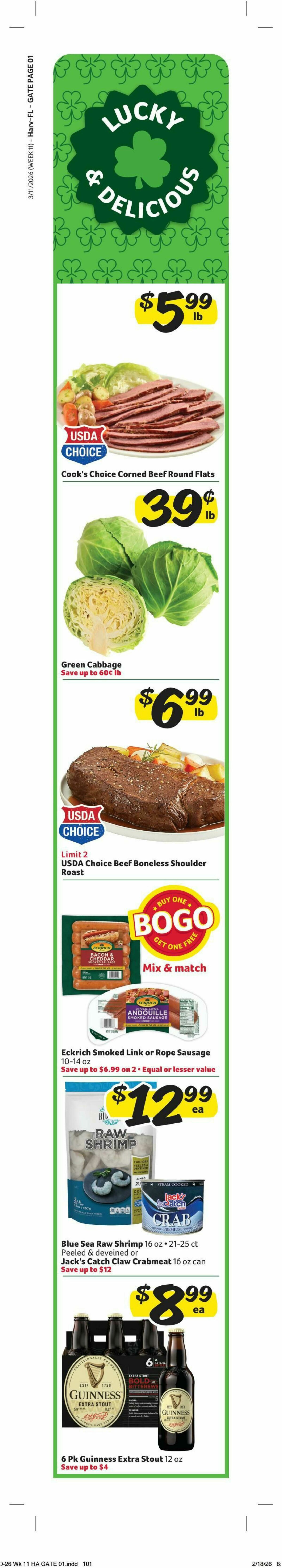 Harveys Supermarkets Weekly Ad from March 11