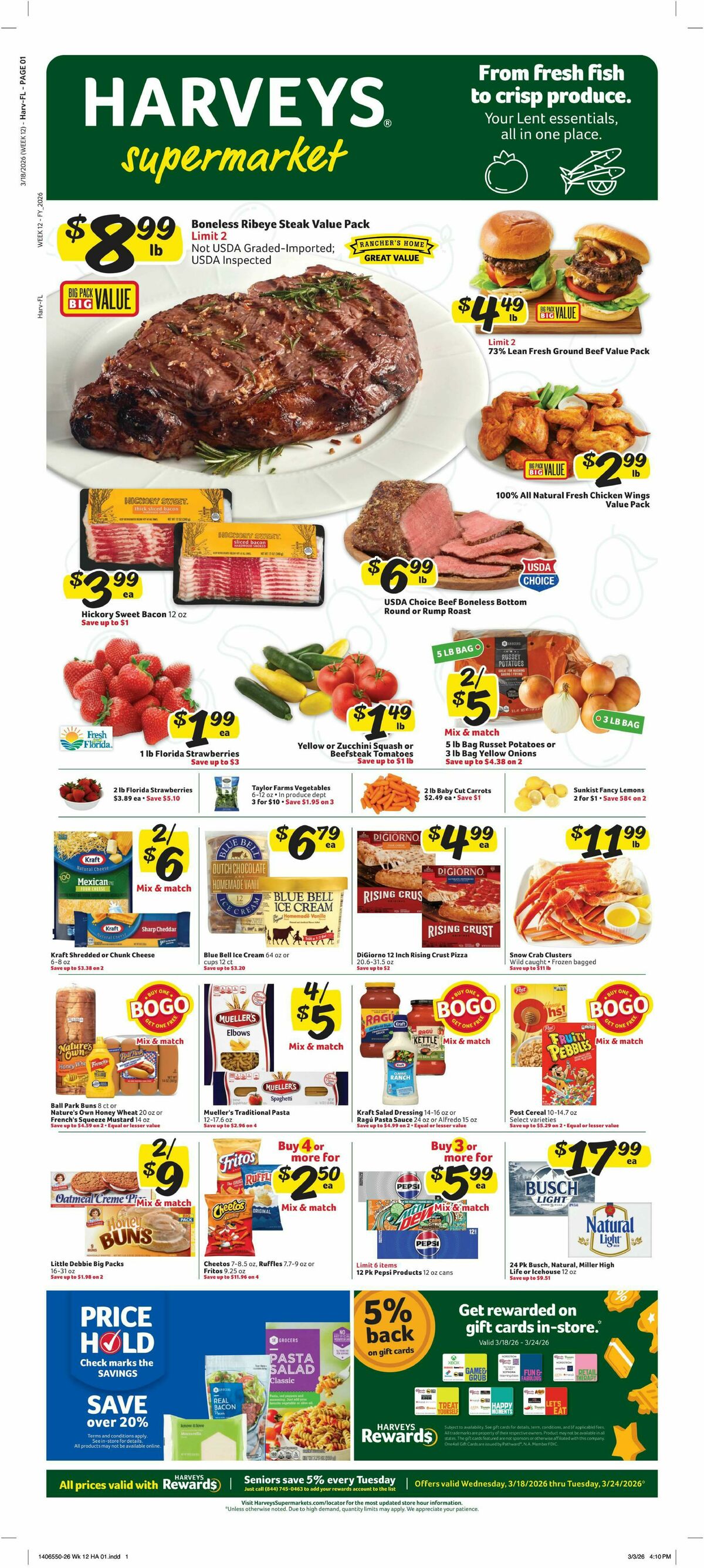 Harveys Supermarkets Weekly Ad from March 18