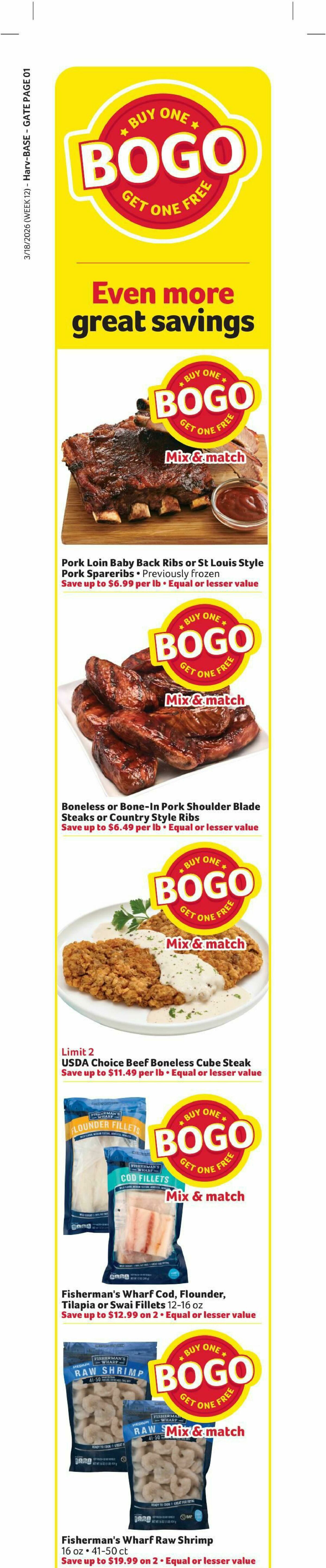 Harveys Supermarkets Weekly Ad from March 18