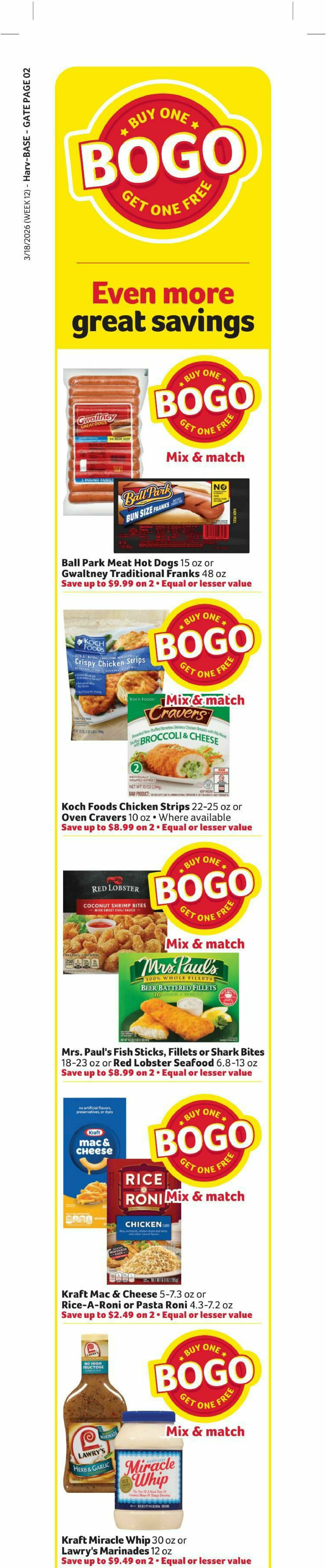 Harveys Supermarkets Weekly Ad from March 18