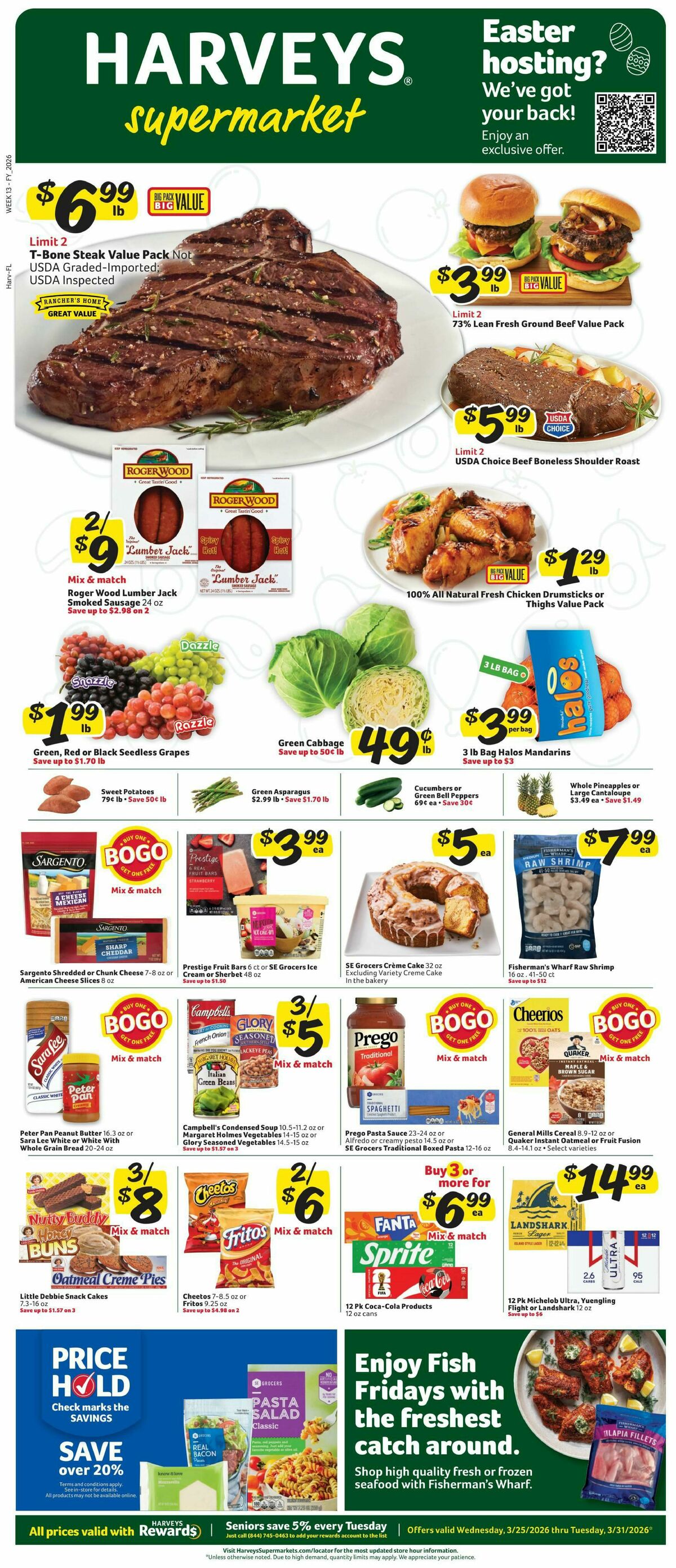 Harveys Supermarkets Weekly Ad from March 25