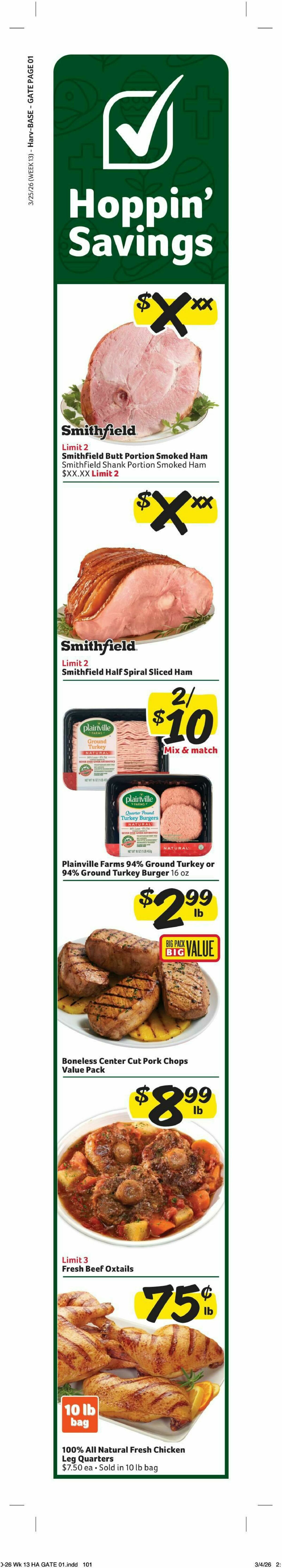 Harveys Supermarkets Weekly Ad from March 25