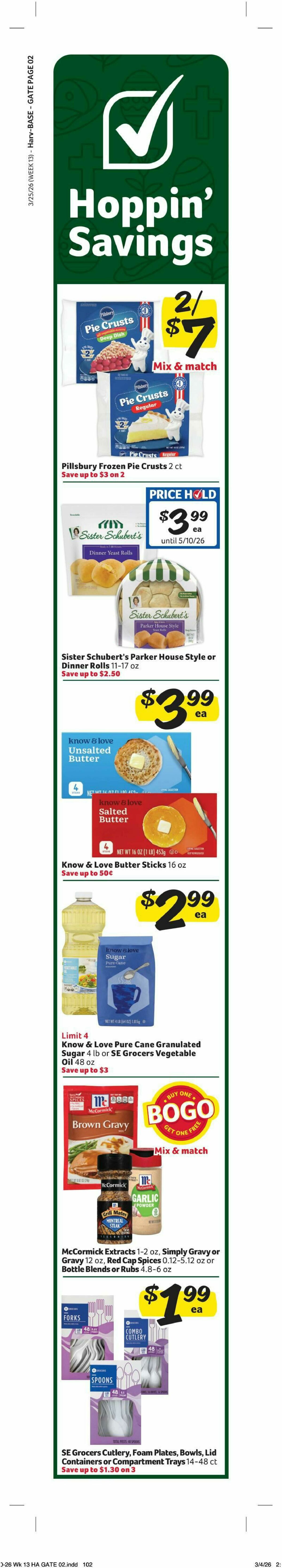 Harveys Supermarkets Weekly Ad from March 25