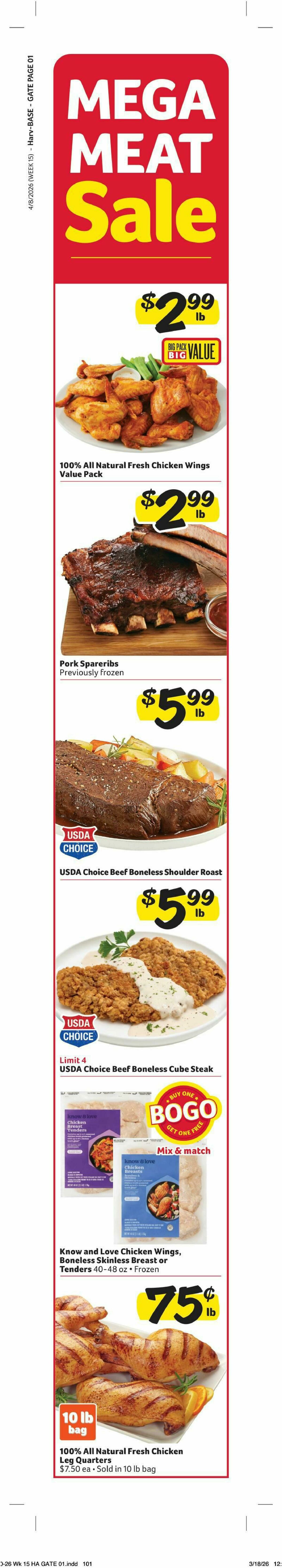 Harveys Supermarkets Weekly Ad from April 8