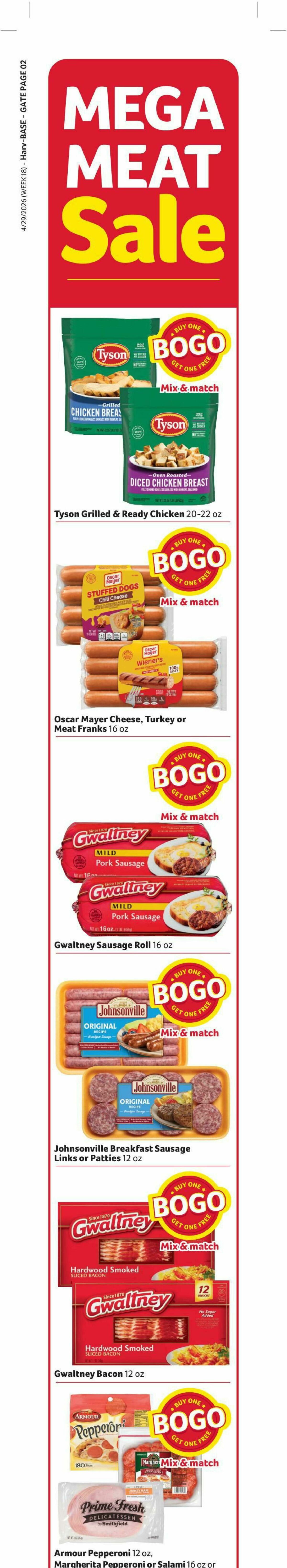 Harveys Supermarkets Weekly Ad from April 29