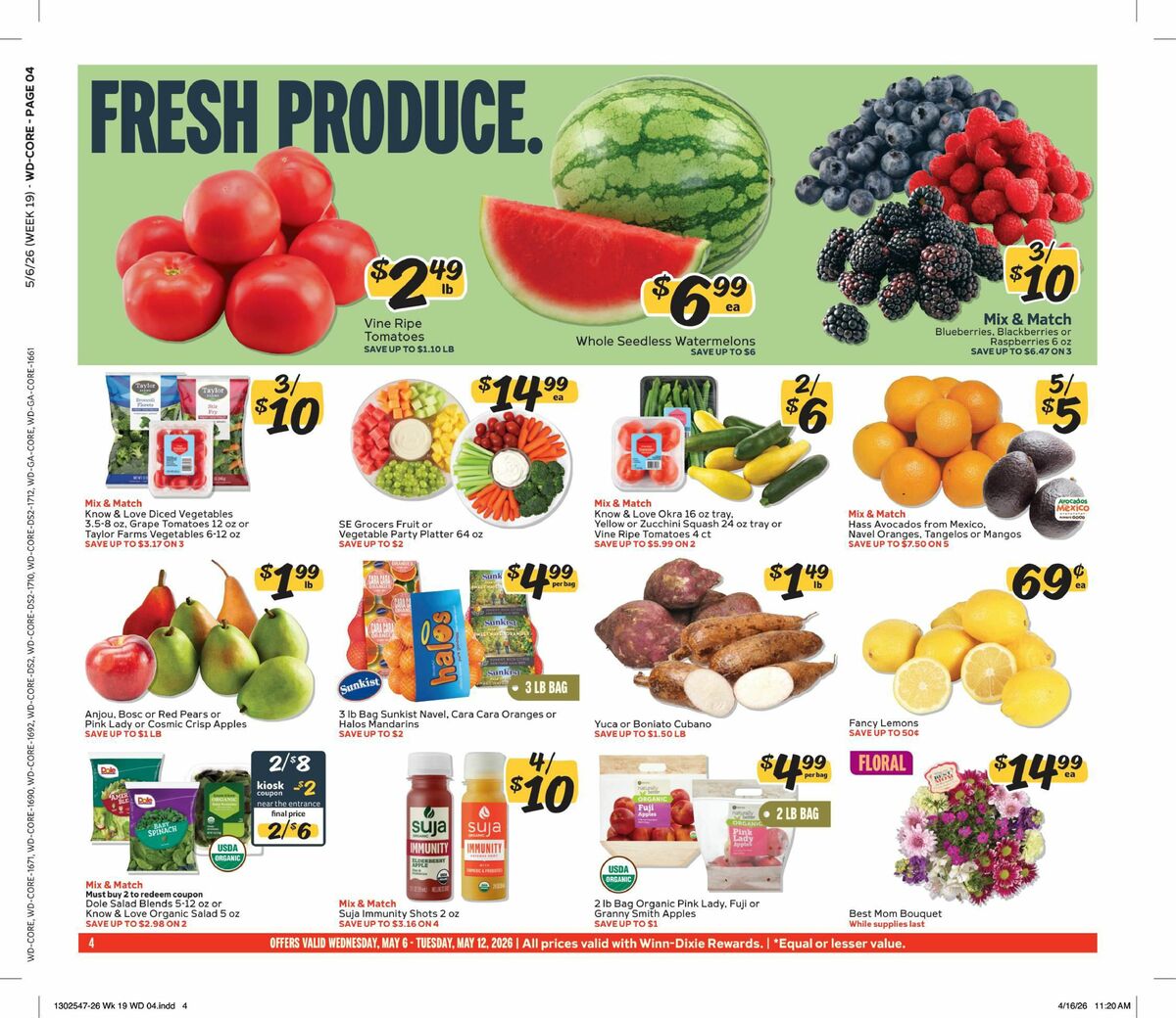 Harveys Supermarkets Weekly Ad from May 6