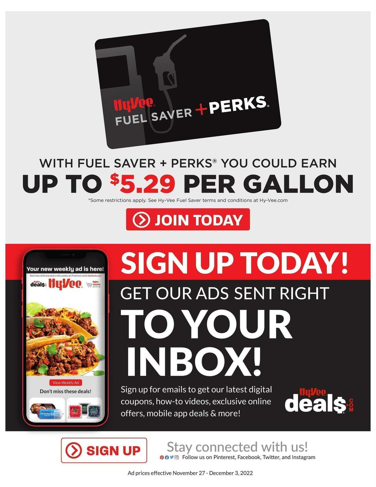 Hy-Vee Weekly Ad from November 27