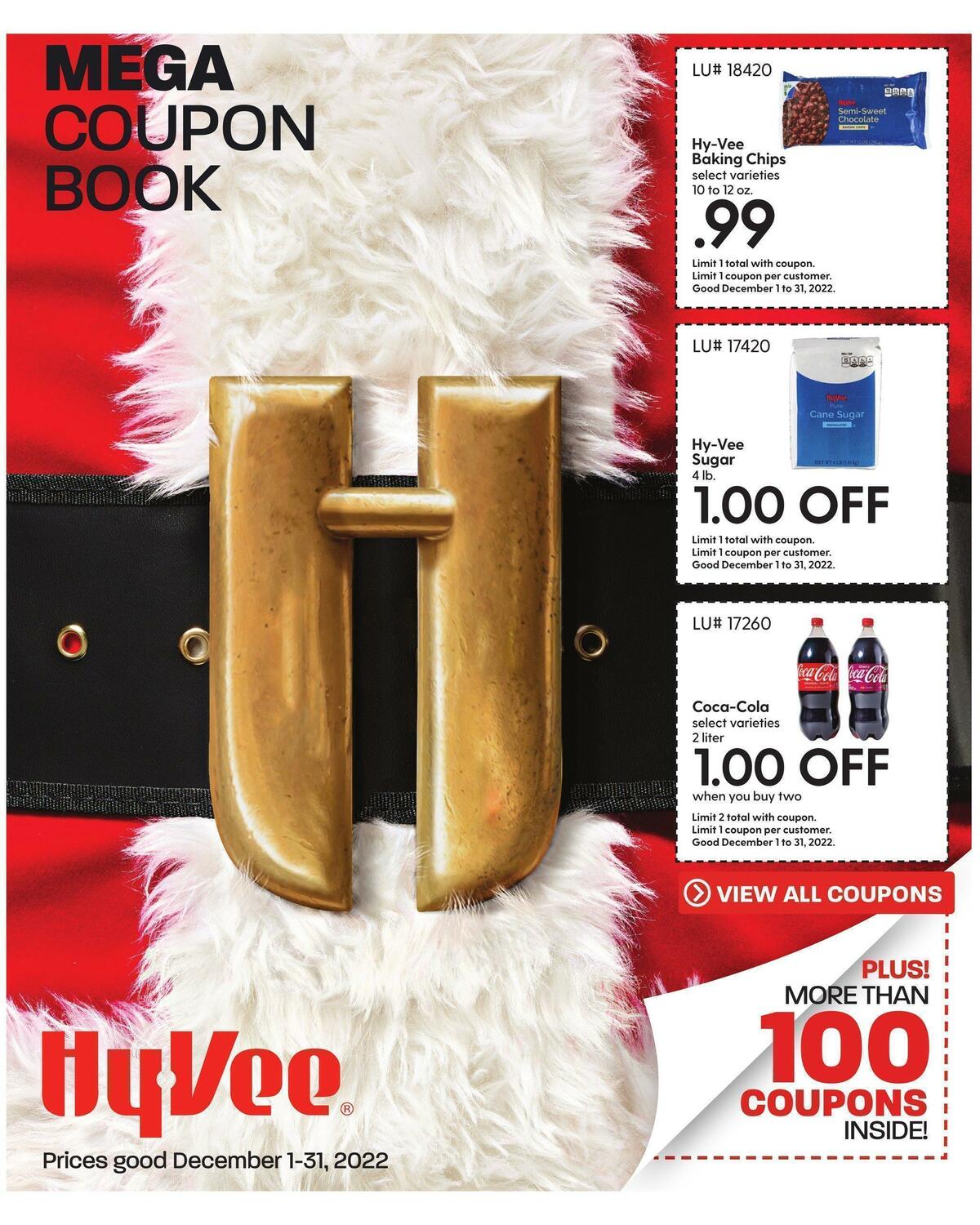 Hy-Vee December Mega Coupon Book Weekly Ad from December 1
