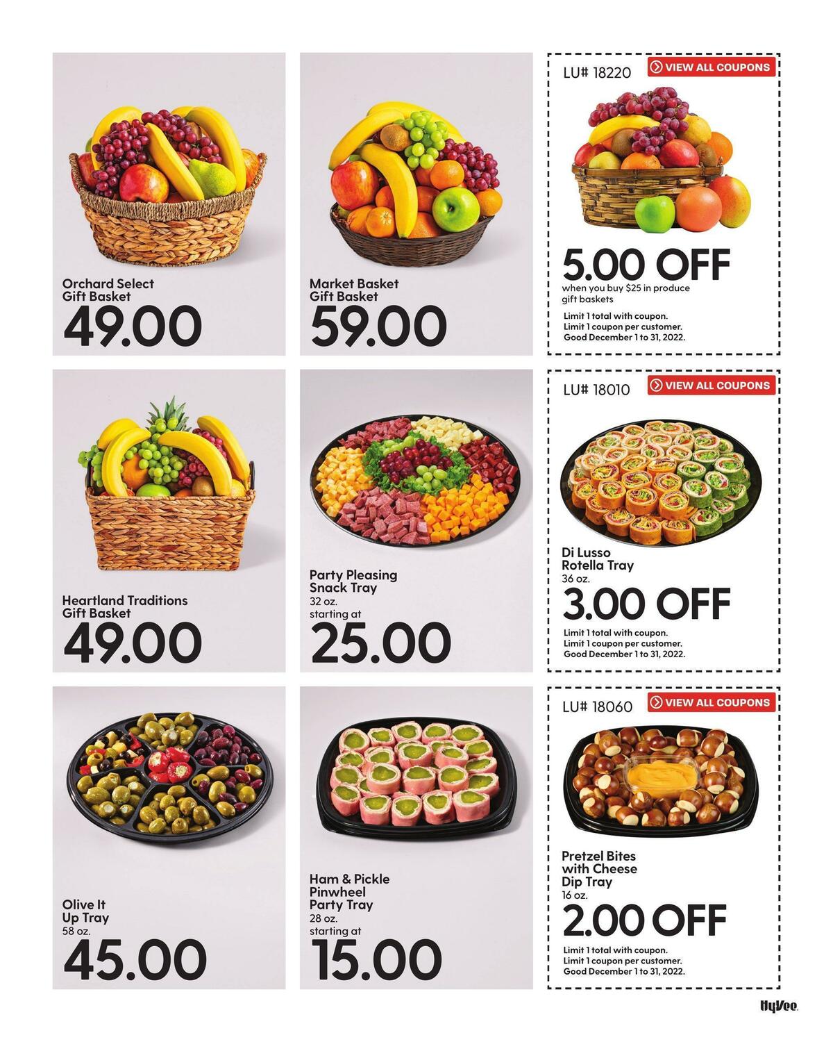 Hy-Vee December Mega Coupon Book Weekly Ad from December 1