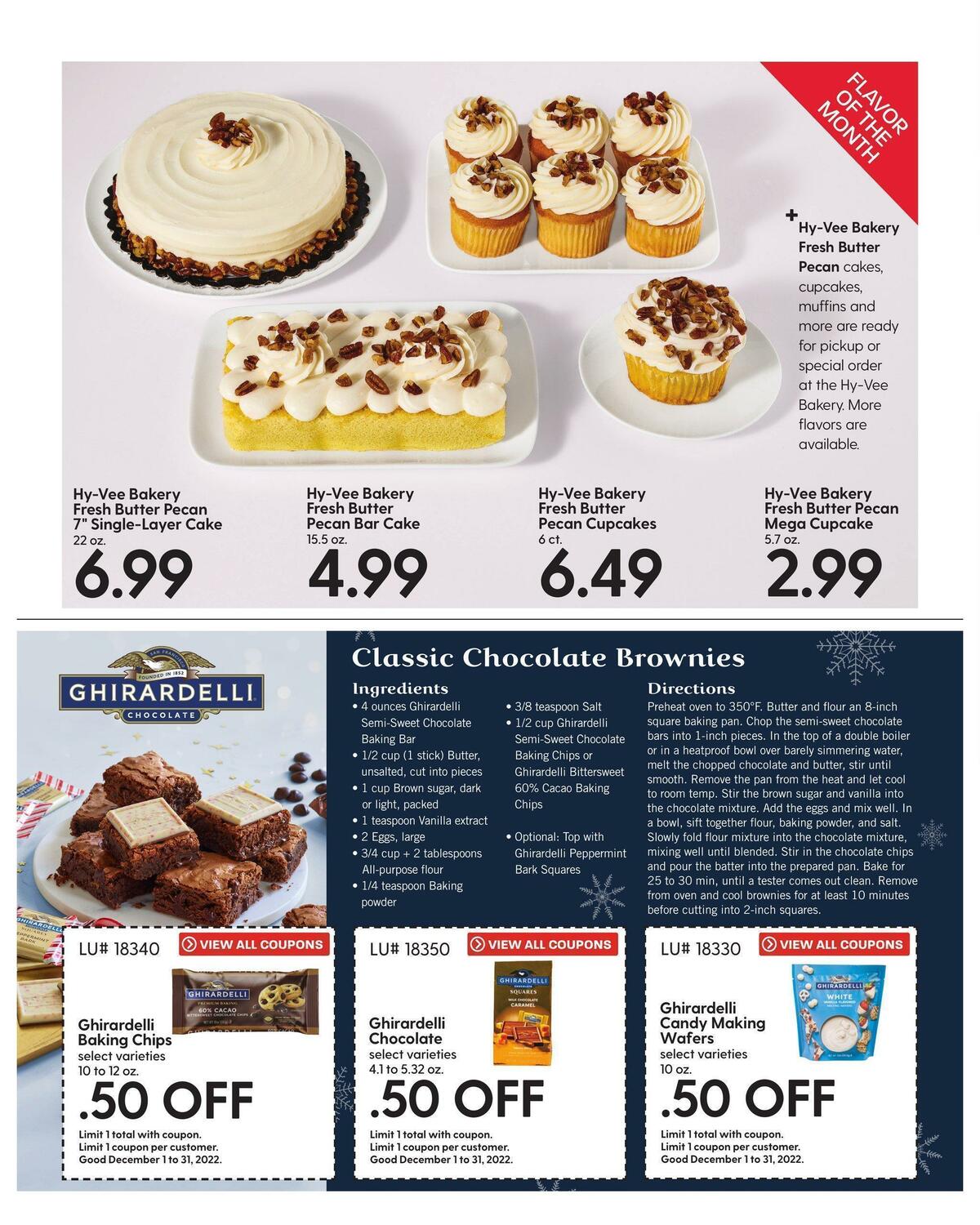 Hy-Vee December Mega Coupon Book Weekly Ad from December 1