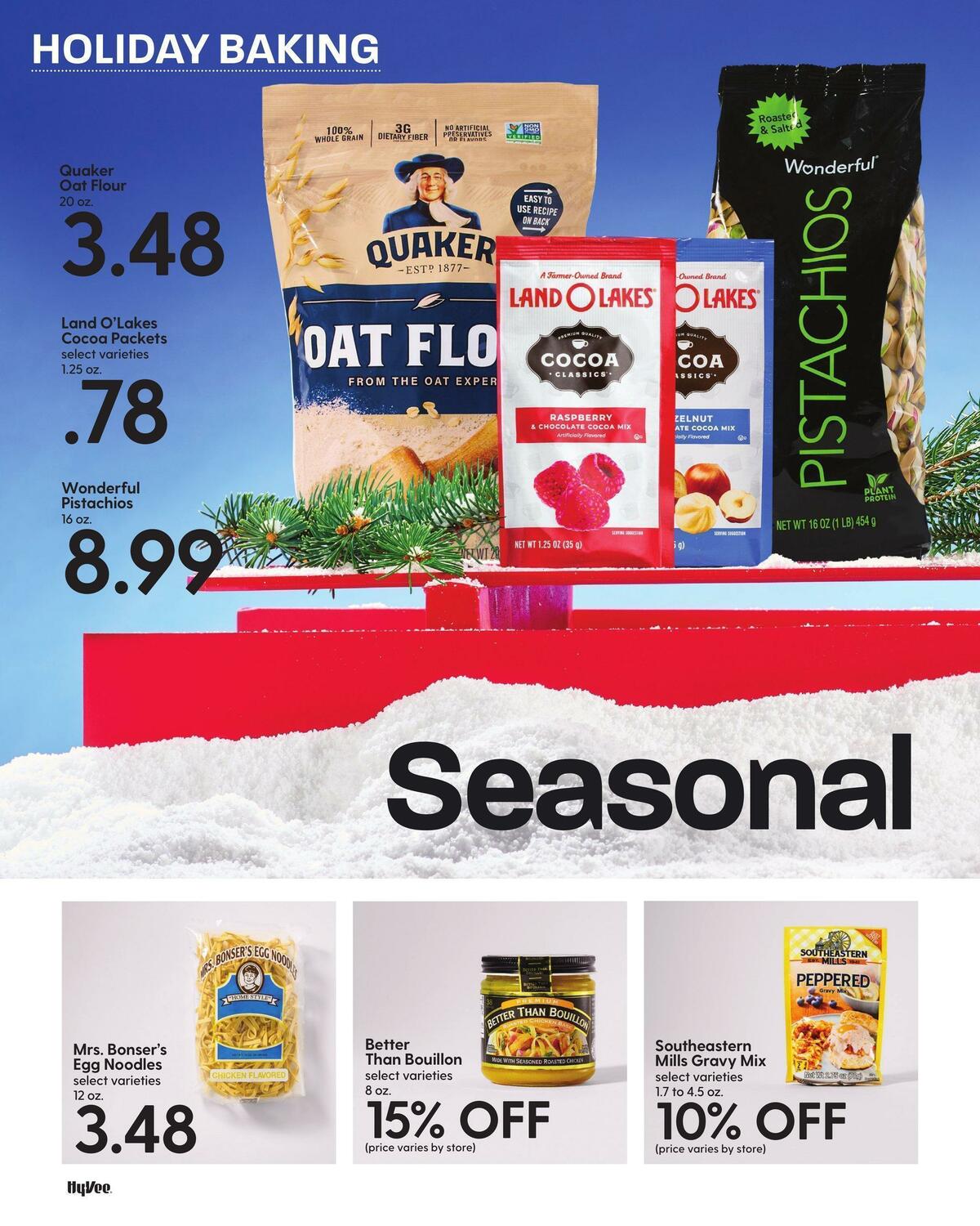 Hy-Vee December Mega Coupon Book Weekly Ad from December 1
