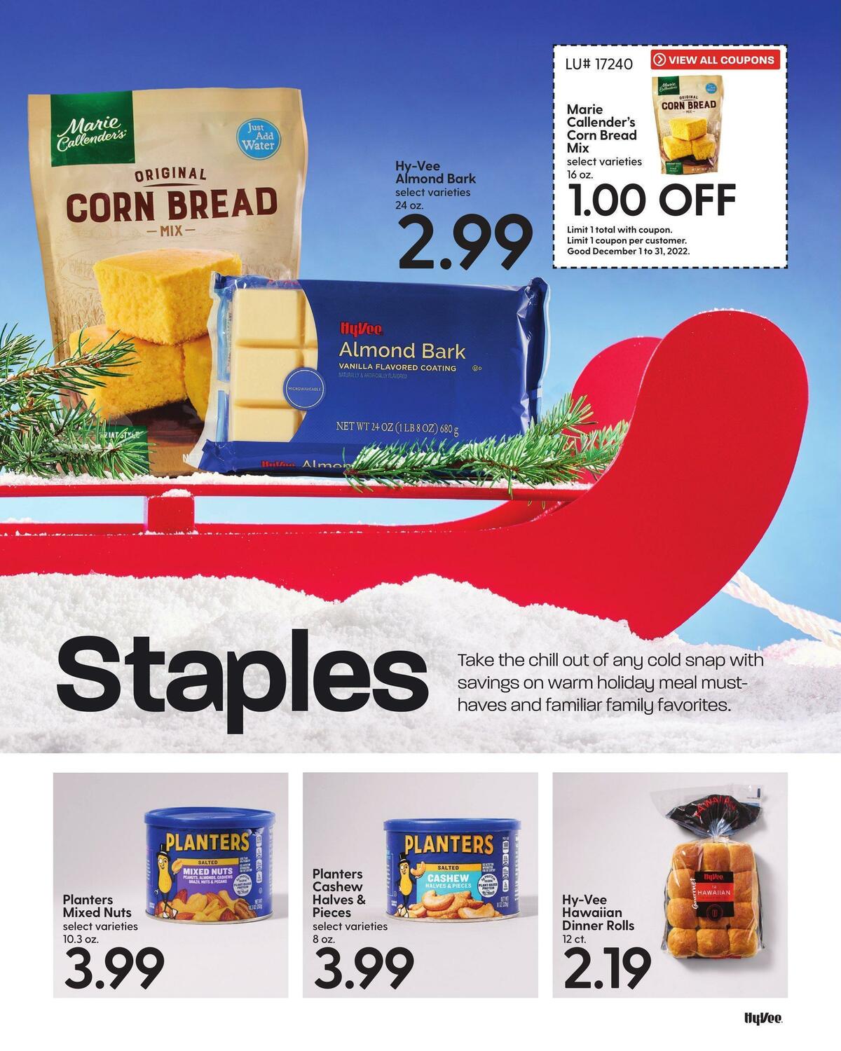 Hy-Vee December Mega Coupon Book Weekly Ad from December 1