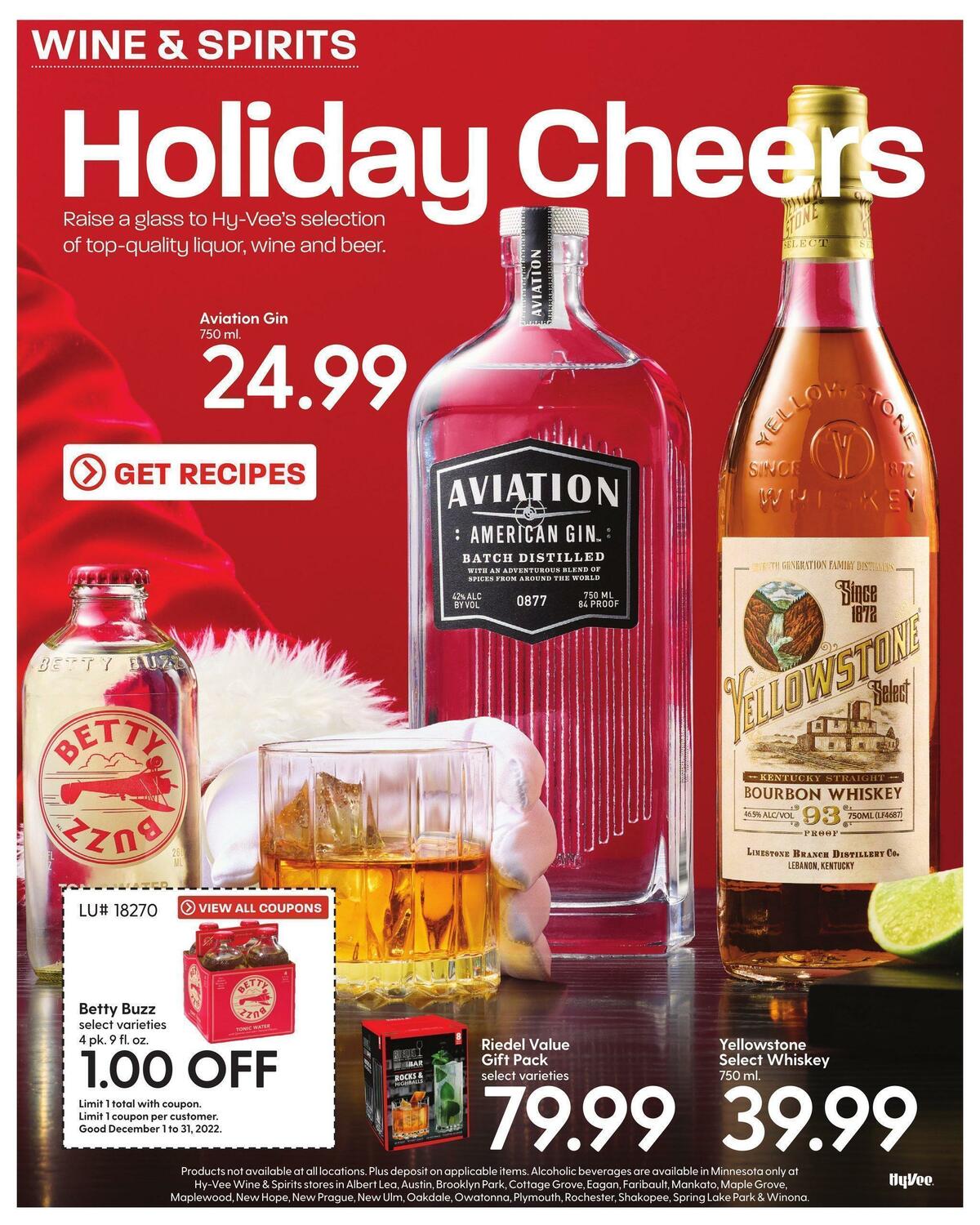 Hy-Vee December Mega Coupon Book Weekly Ad from December 1