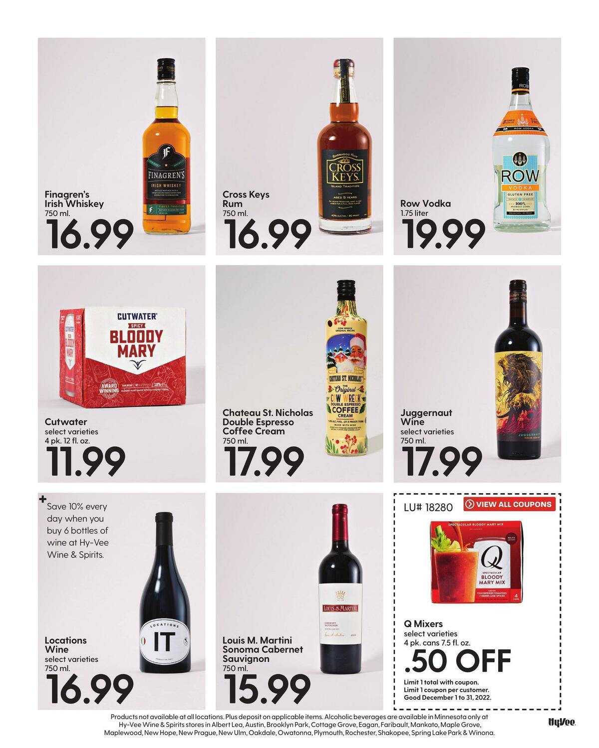 Hy-Vee December Mega Coupon Book Weekly Ad from December 1