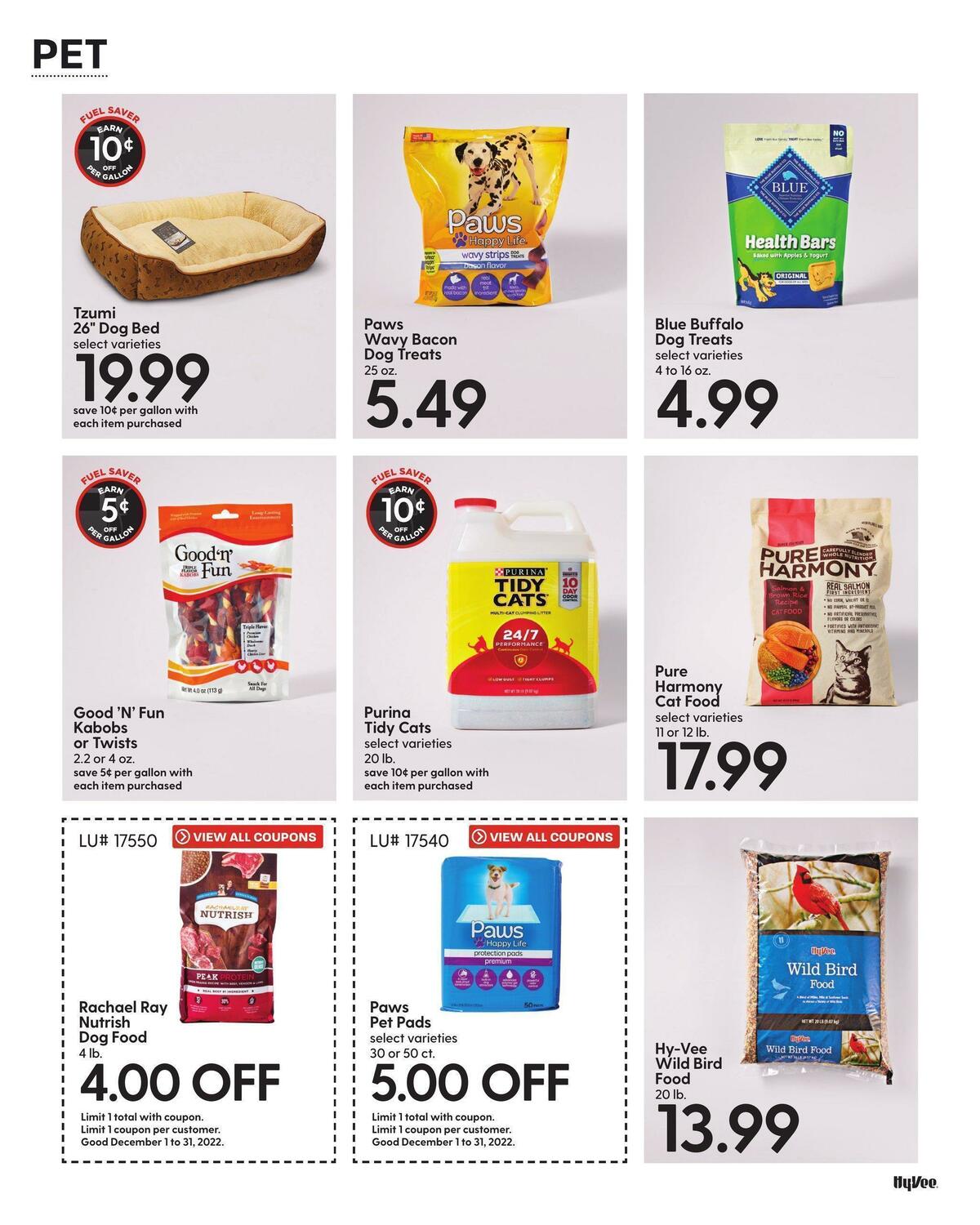 Hy-Vee December Mega Coupon Book Weekly Ad from December 1
