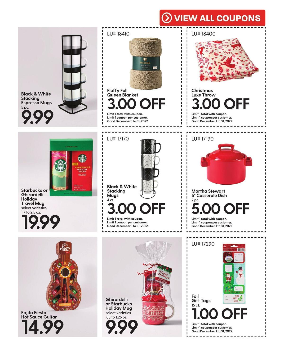 Hy-Vee December Mega Coupon Book Weekly Ad from December 1