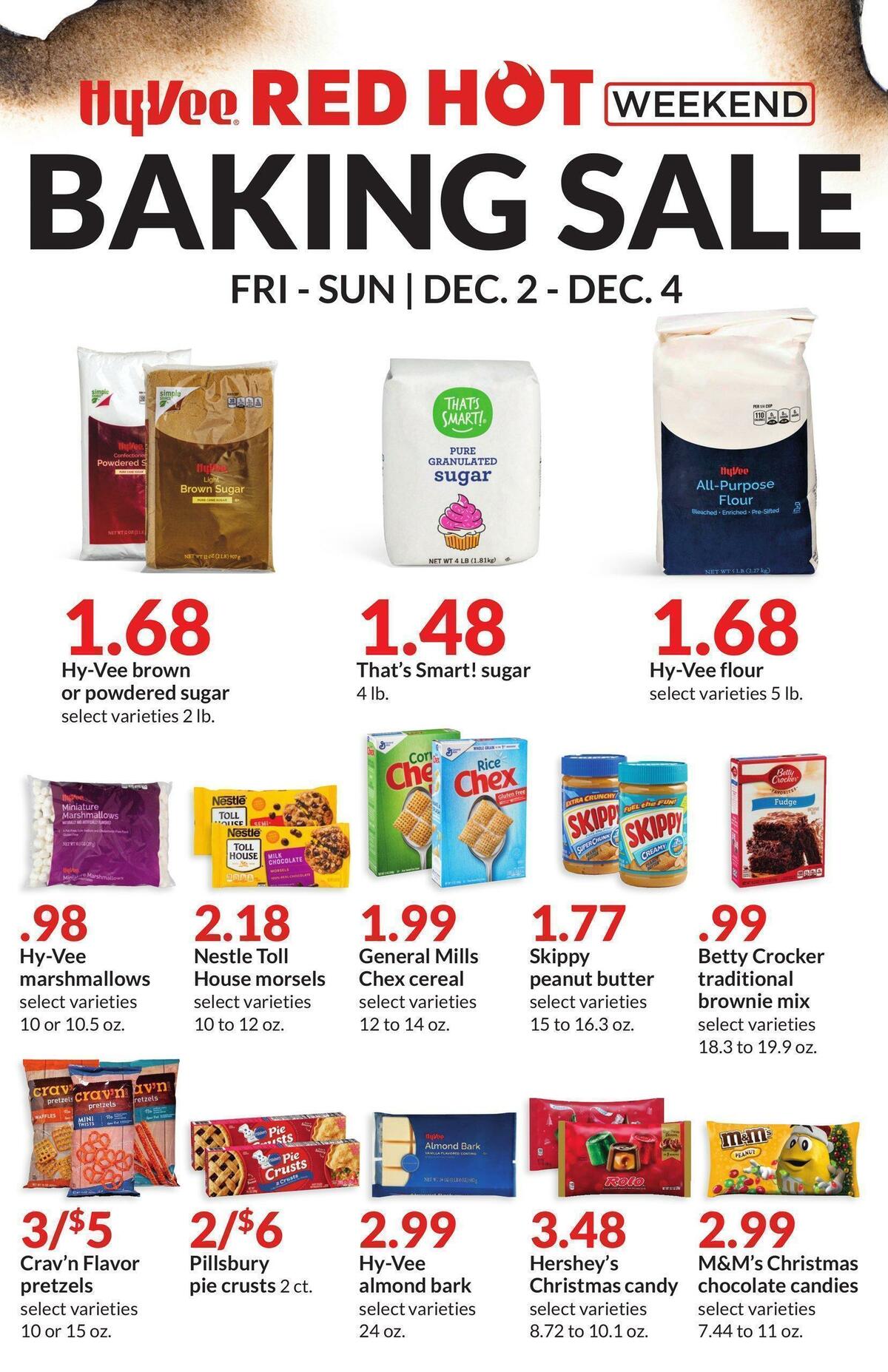 Hy-Vee Baking Sale Weekly Ad from December 2