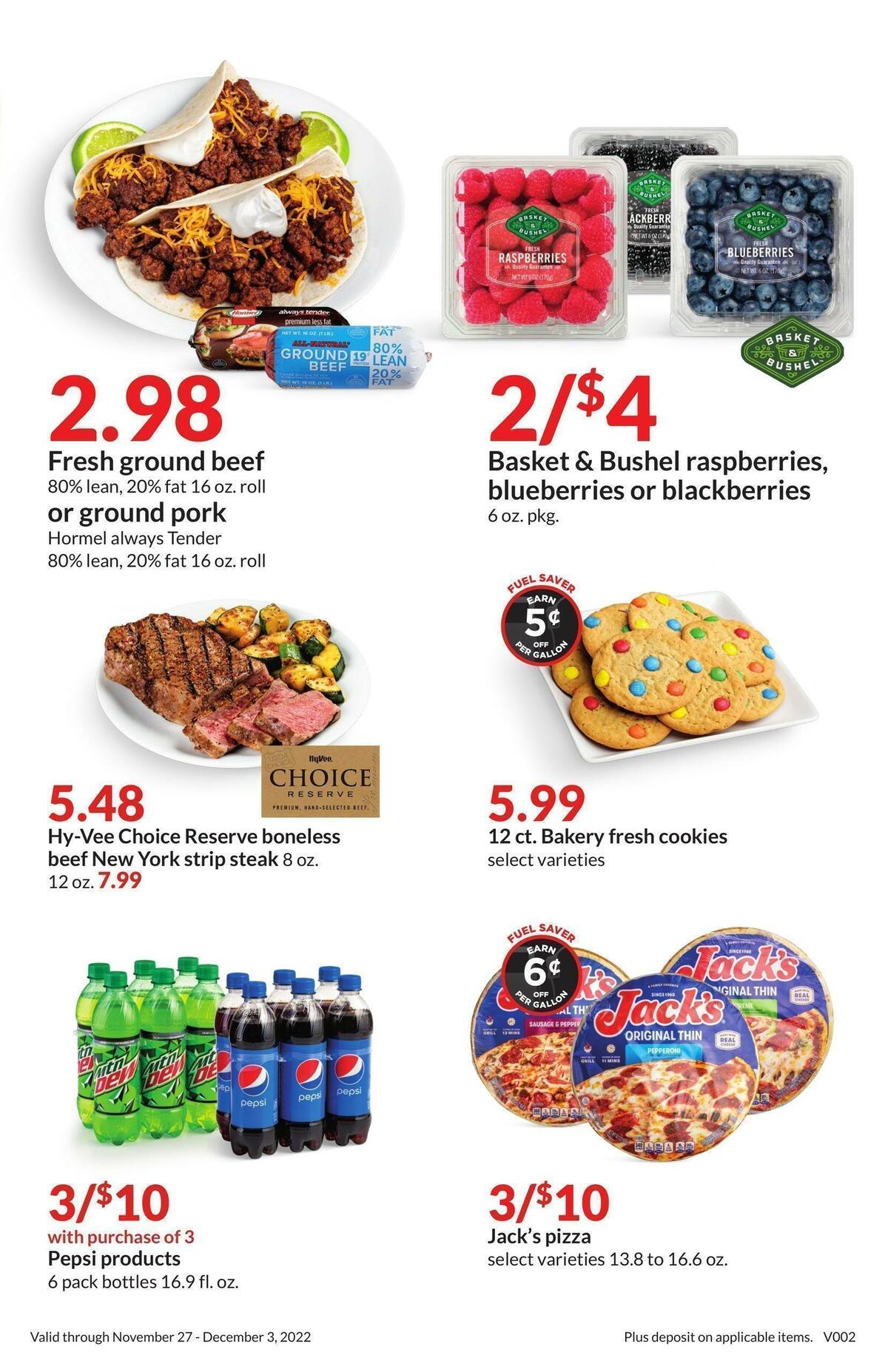 Hy-Vee Baking Sale Weekly Ad from December 2