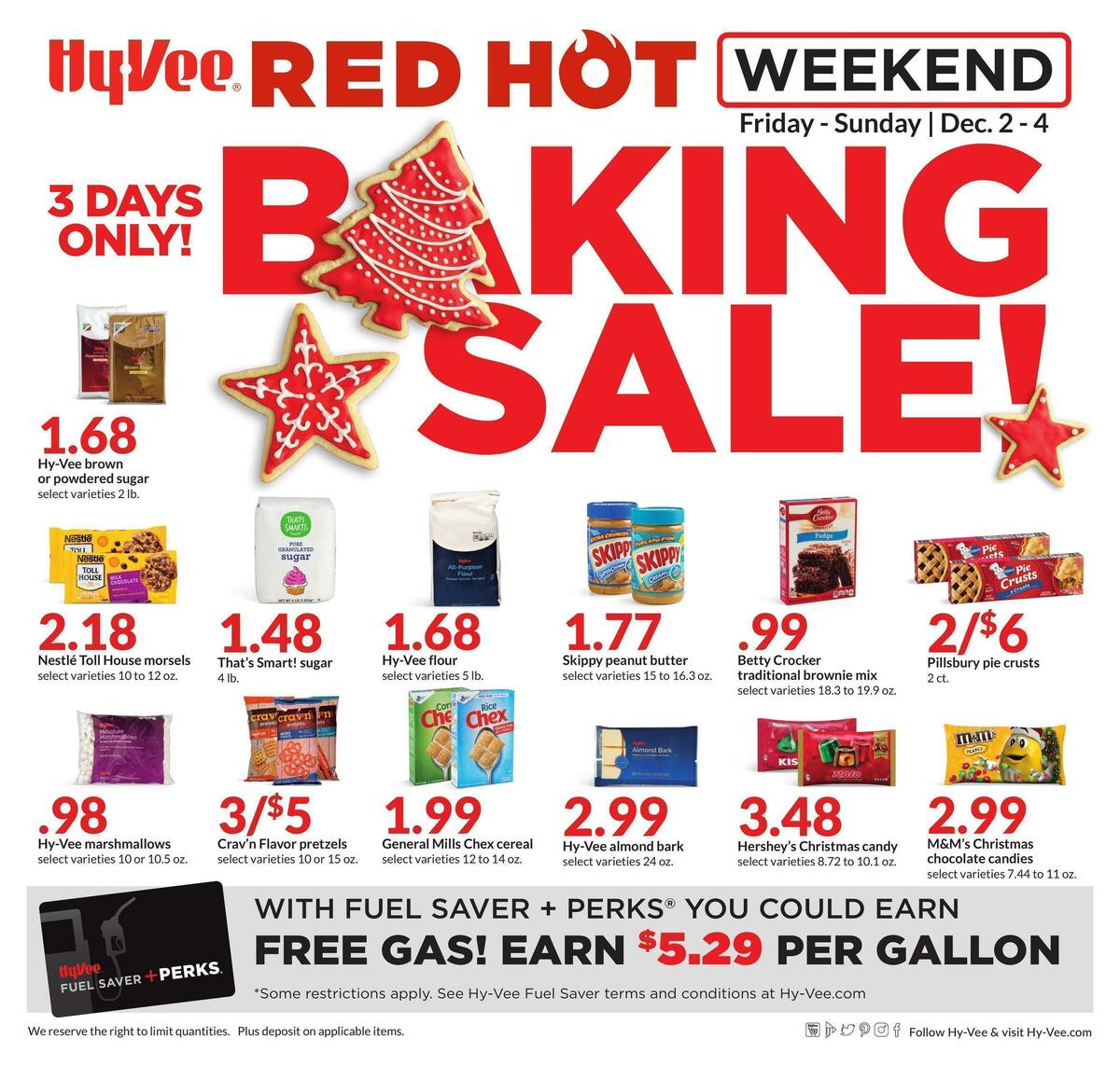 Hy-Vee Red Hot Weekend Weekly Ad from December 2