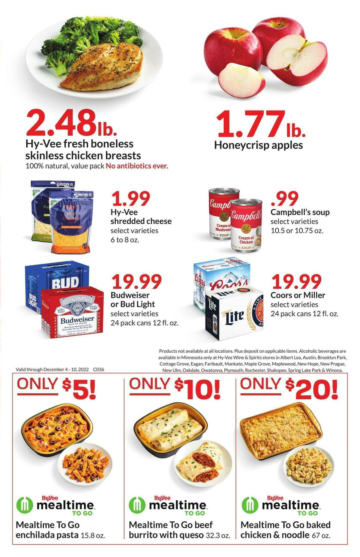Hy-Vee Special Sales Weekly Ad from December 9