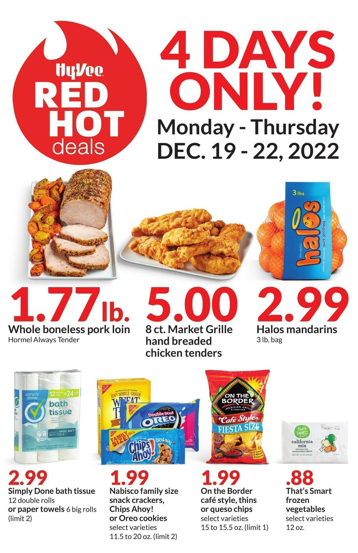 Hy-Vee 4 Days Only! Weekly Ad from December 19