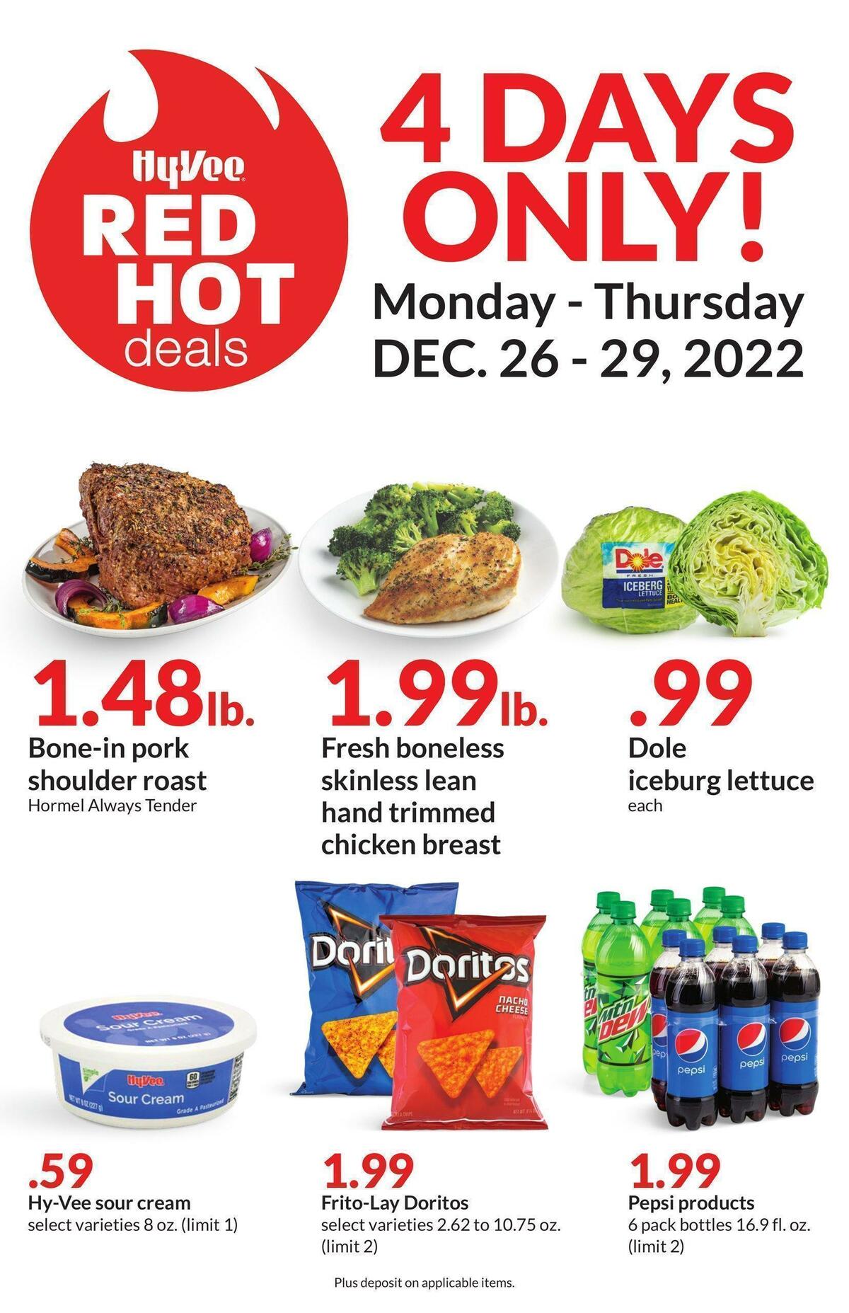 Hy-Vee 4 Days Only! Weekly Ad from December 26