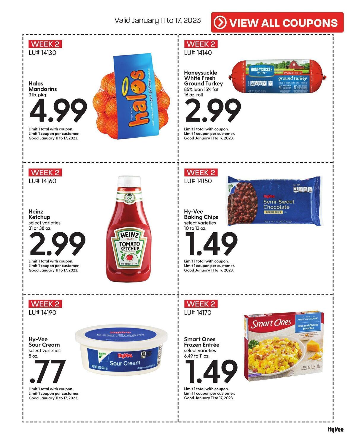 Hy-Vee January Mega Coupon Book Weekly Ad from January 1